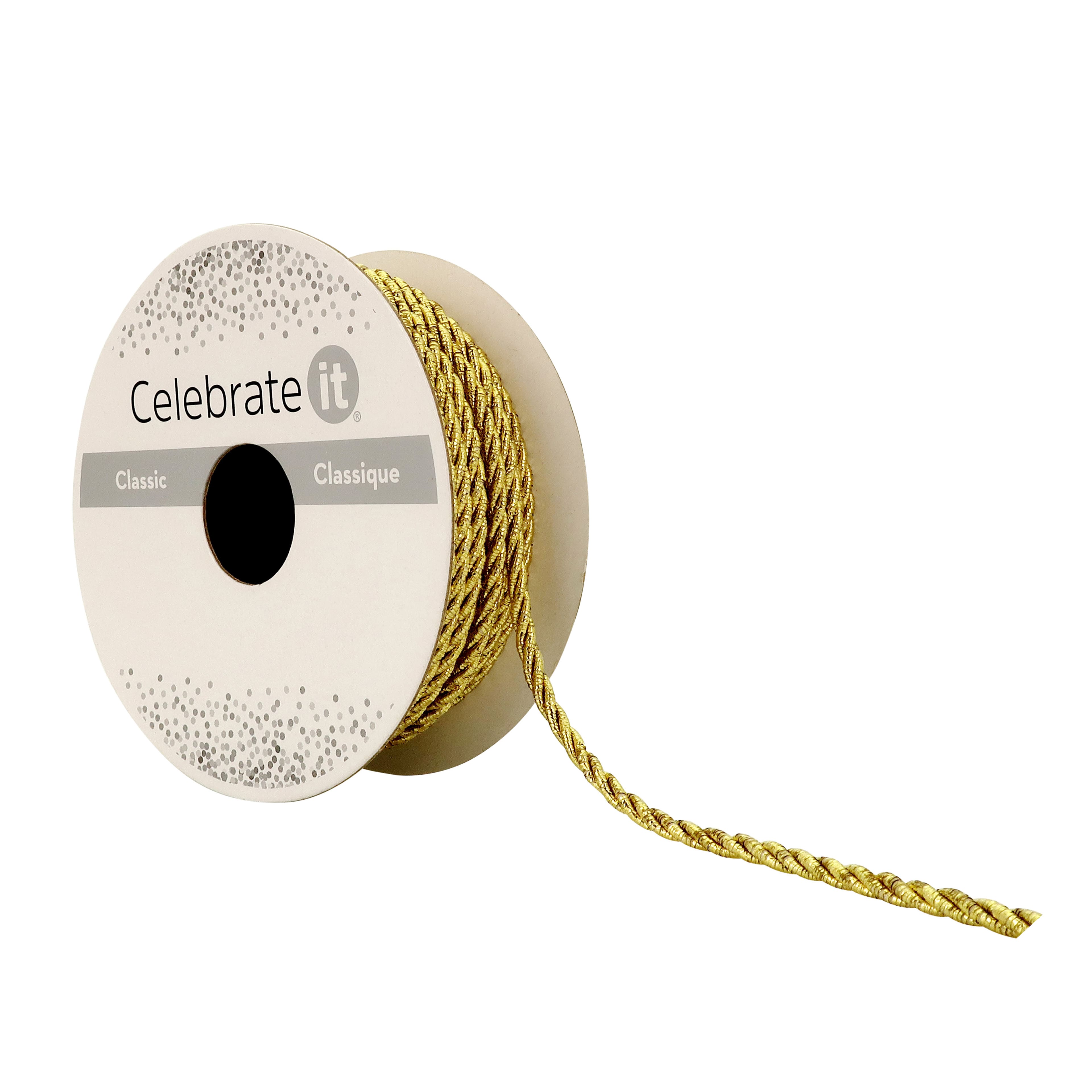 12 Pack: 3mm x 7yd. Metallic Cording by Celebrate It&#x2122;