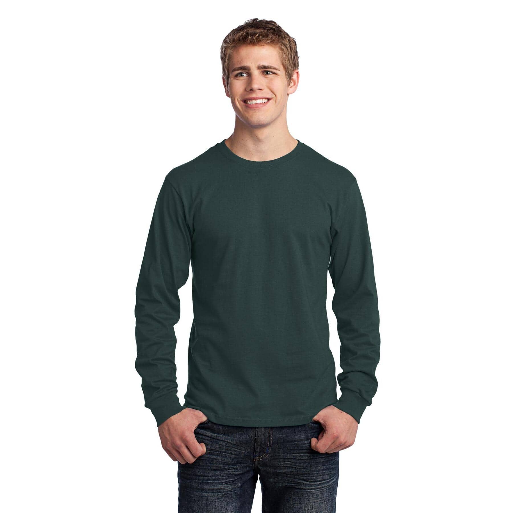Port & Company® Long Sleeve Adult Core Cotton T-Shirt
