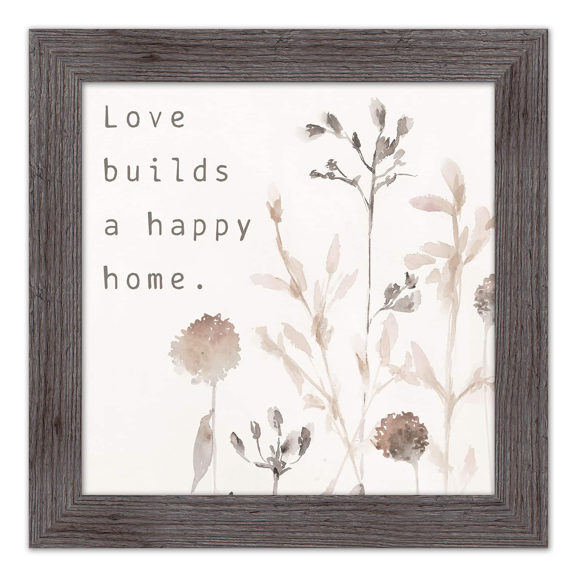 Love Builds a Happy Home Western Framed Print