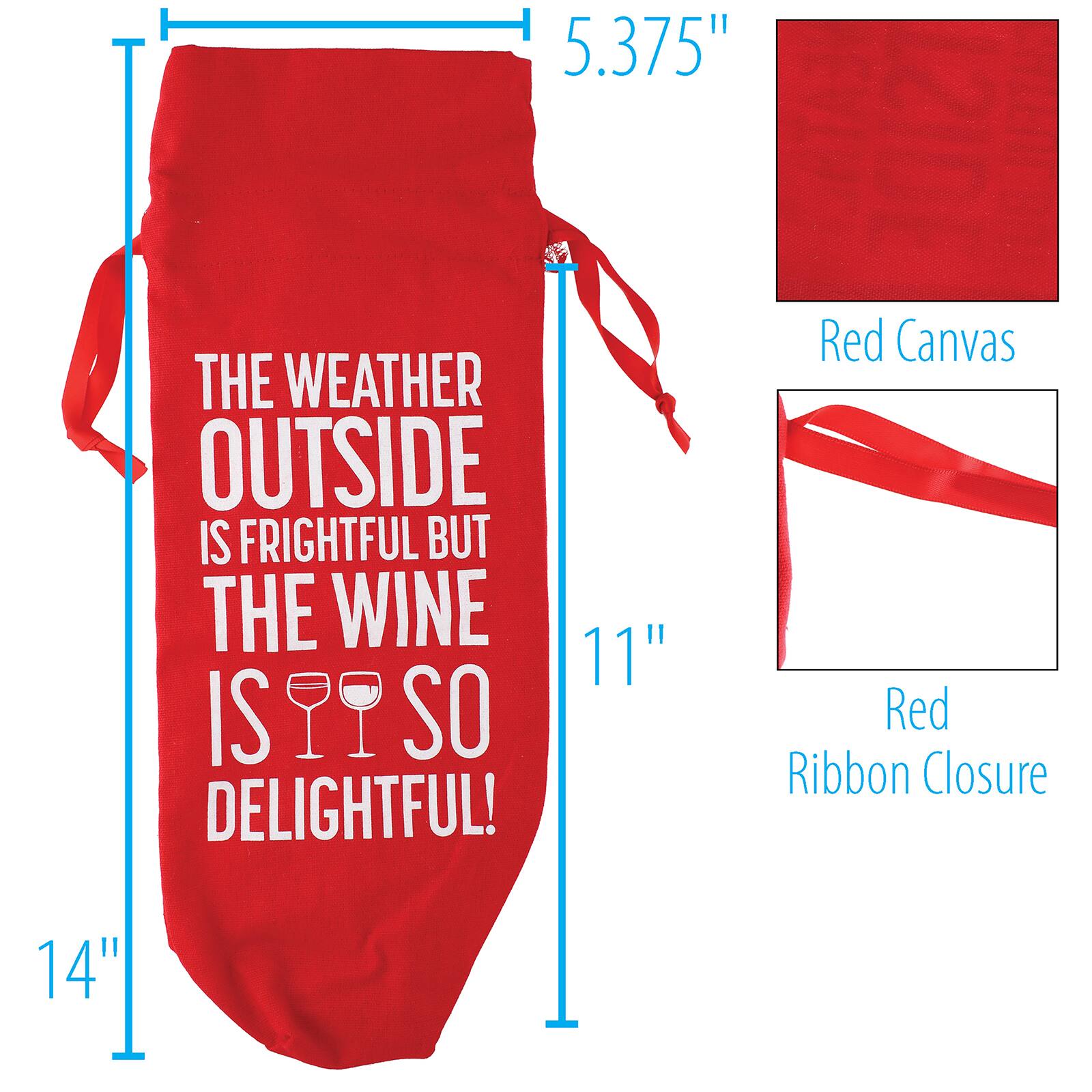 Personality Case™ Red Delightful Wine Bag