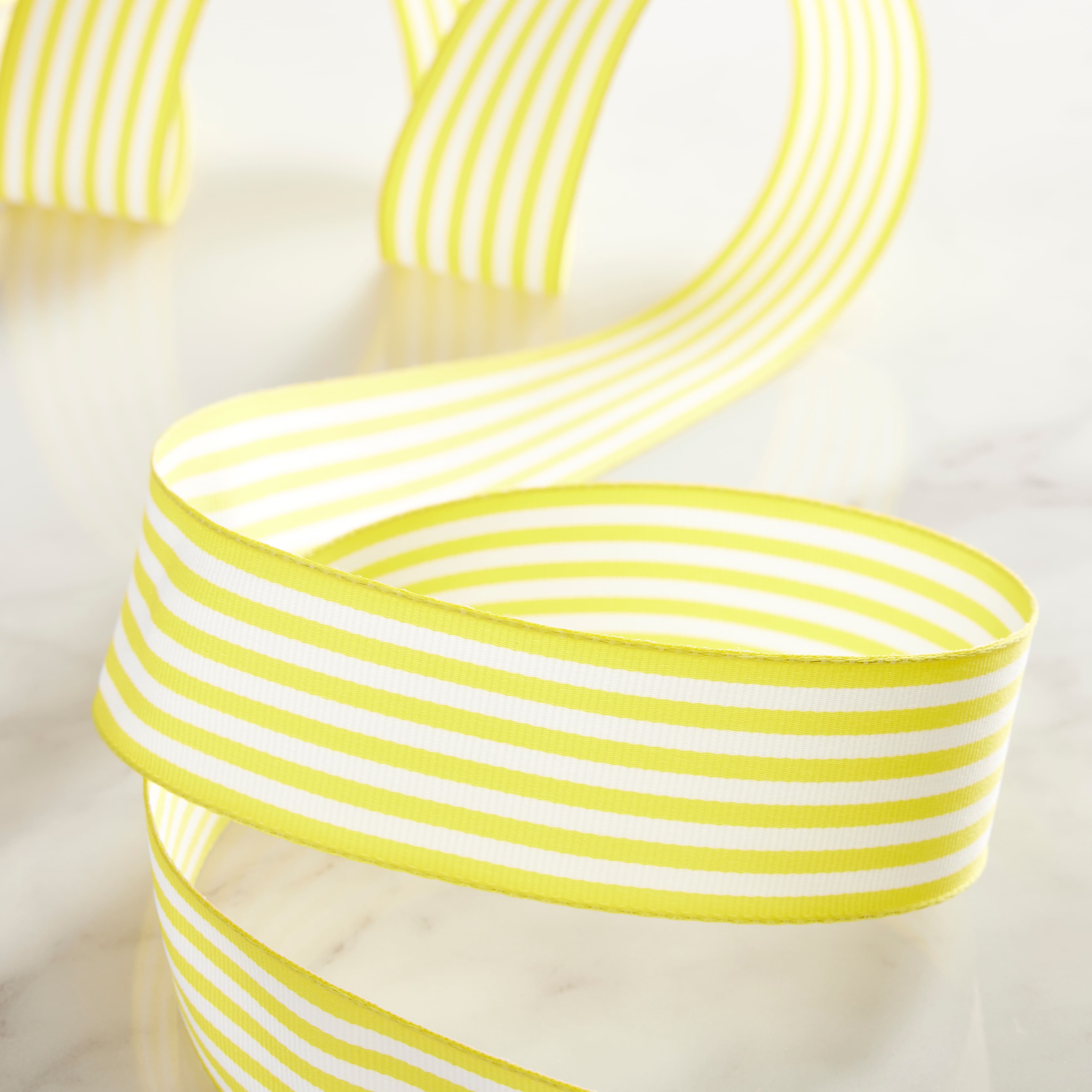 12 Pack: 1.5" x 3yd. Wired Stripe Ribbon by Celebrate It™