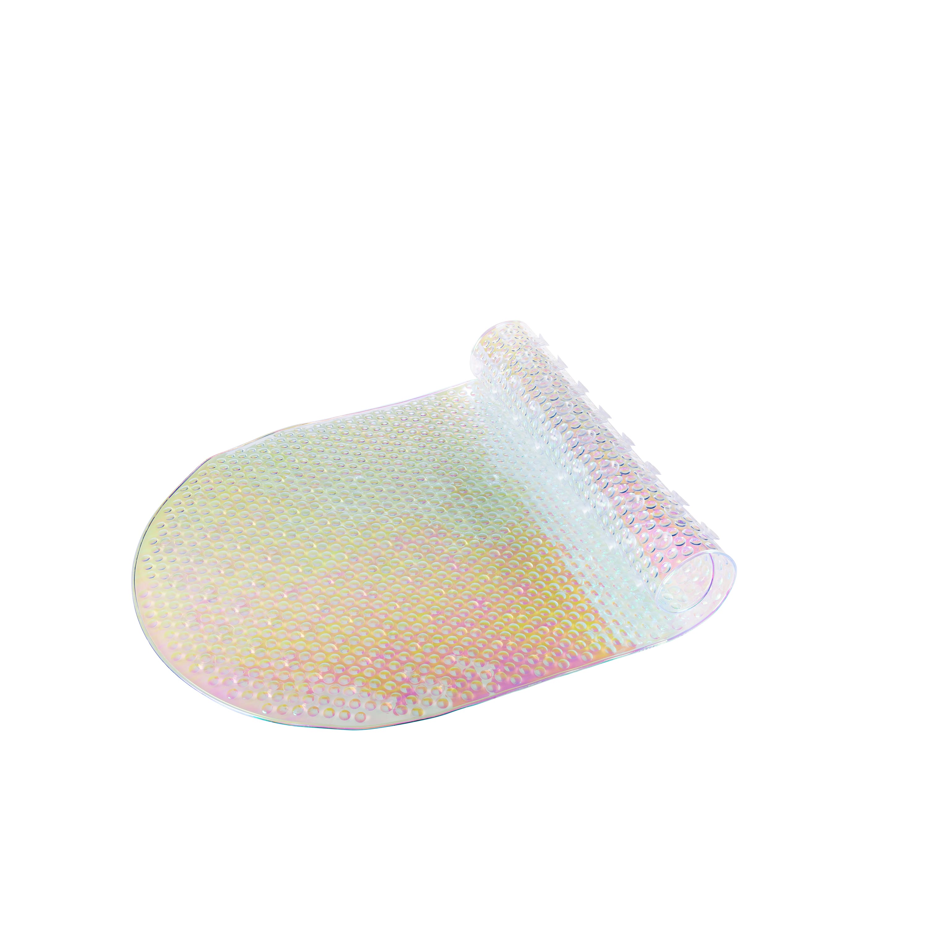 Bath Bliss Iridescent Jumbo Soft Oval Bath Mat