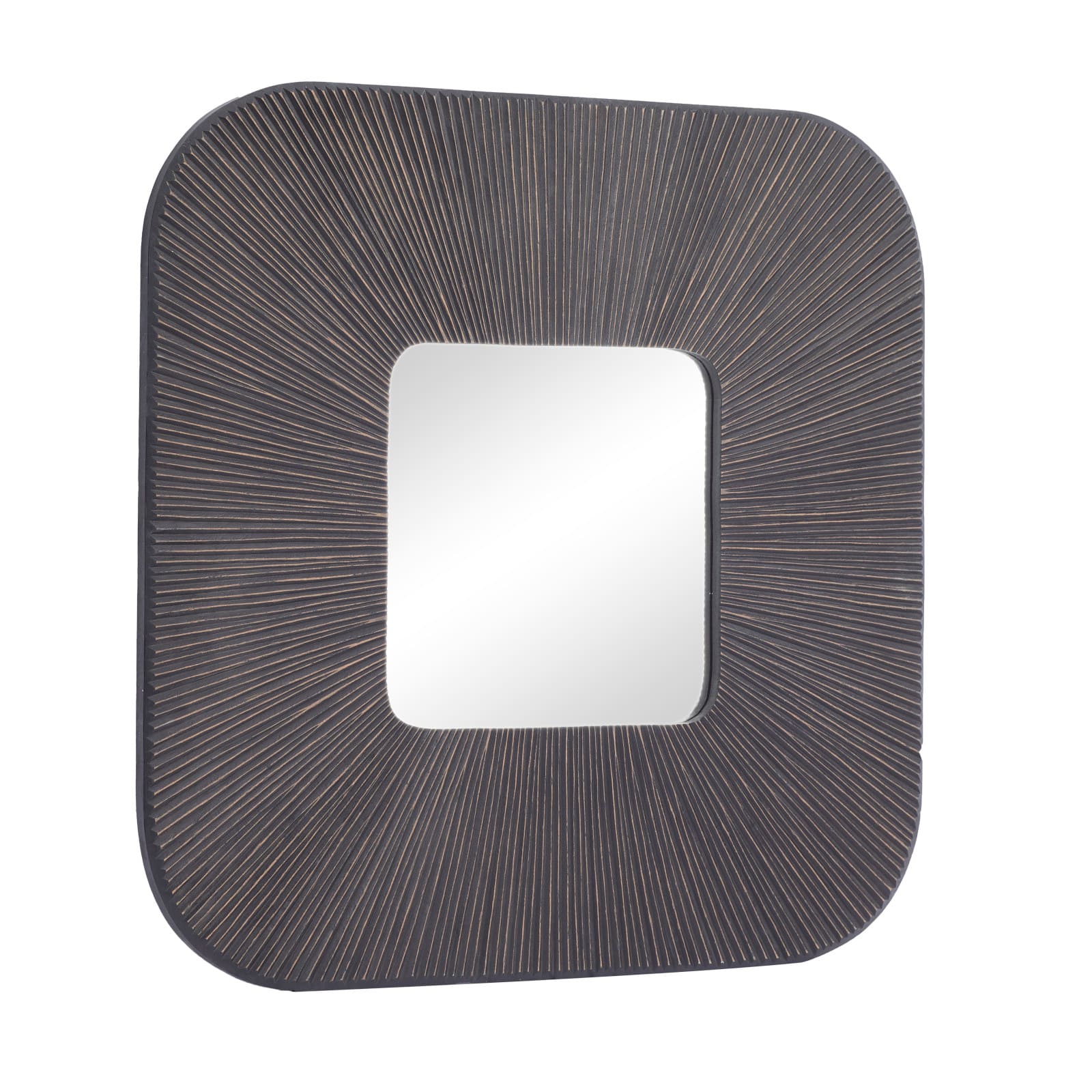 Black Pine Modern Wall Mirror, 36