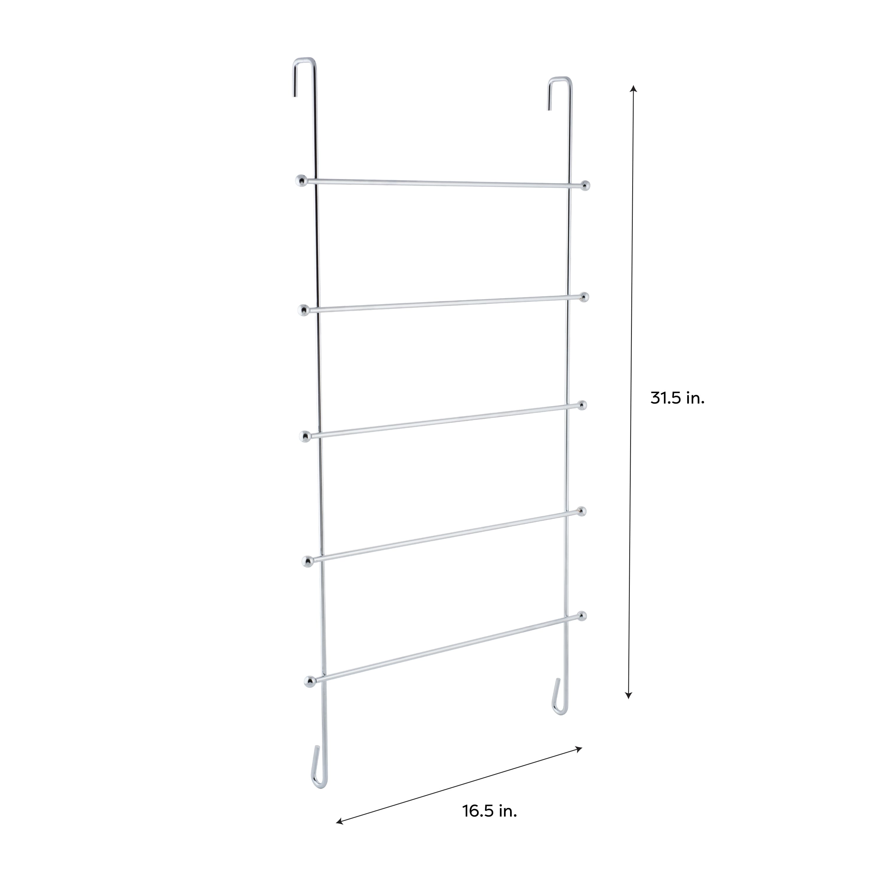 Organize It All 5-Bar Over the Door Towel Rack