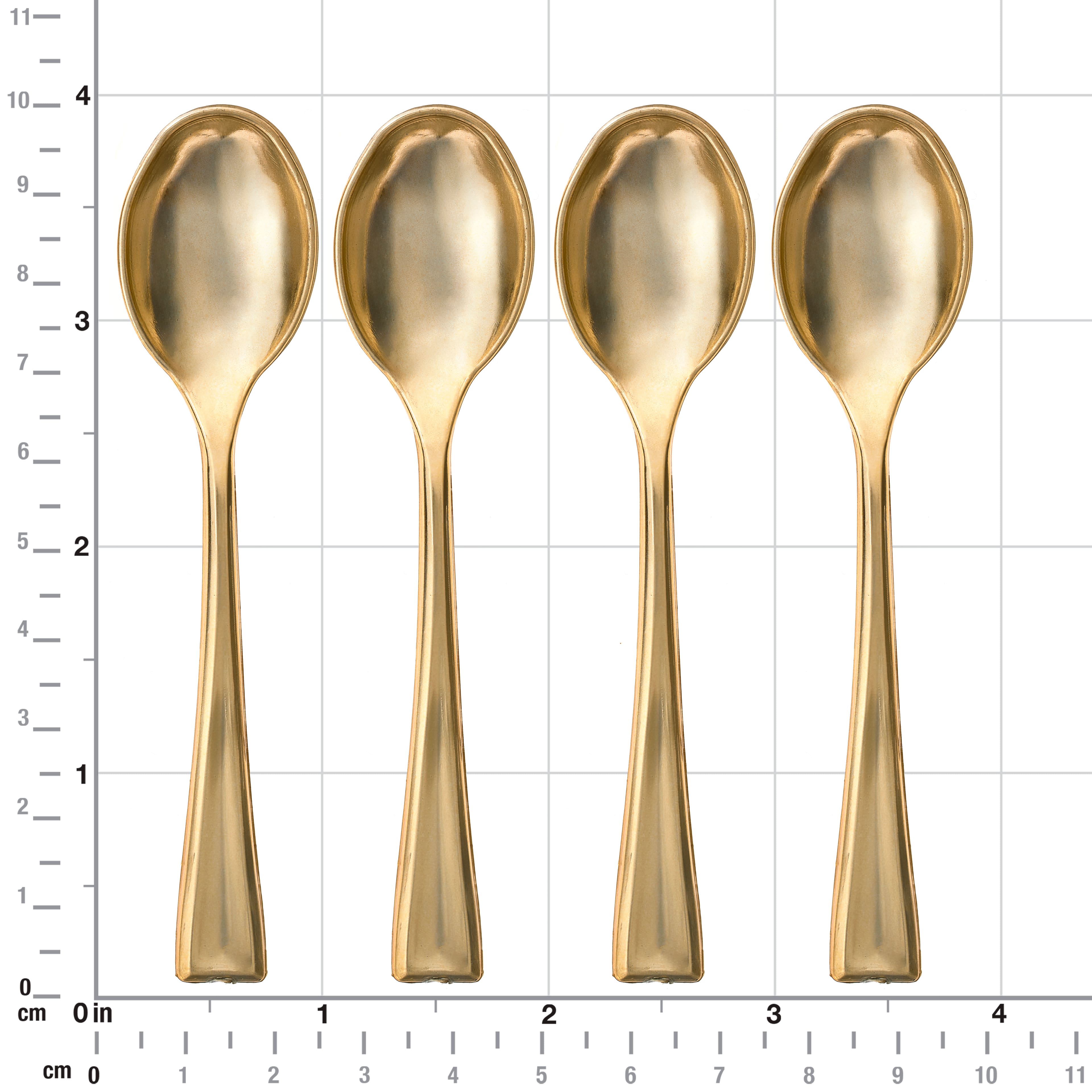 12 Packs: 24 ct. (288 total) Gold Mini Spoons by Celebrate It™