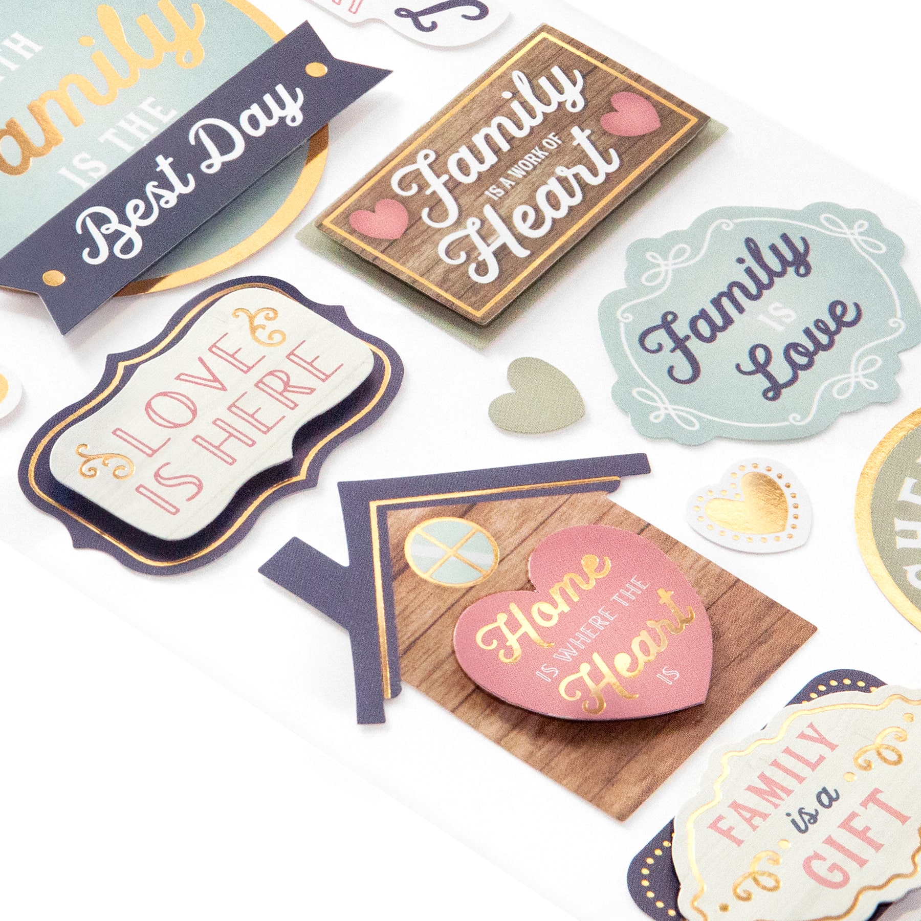 12 Pack: Family Pack Dimensional Stickers by Recollections™