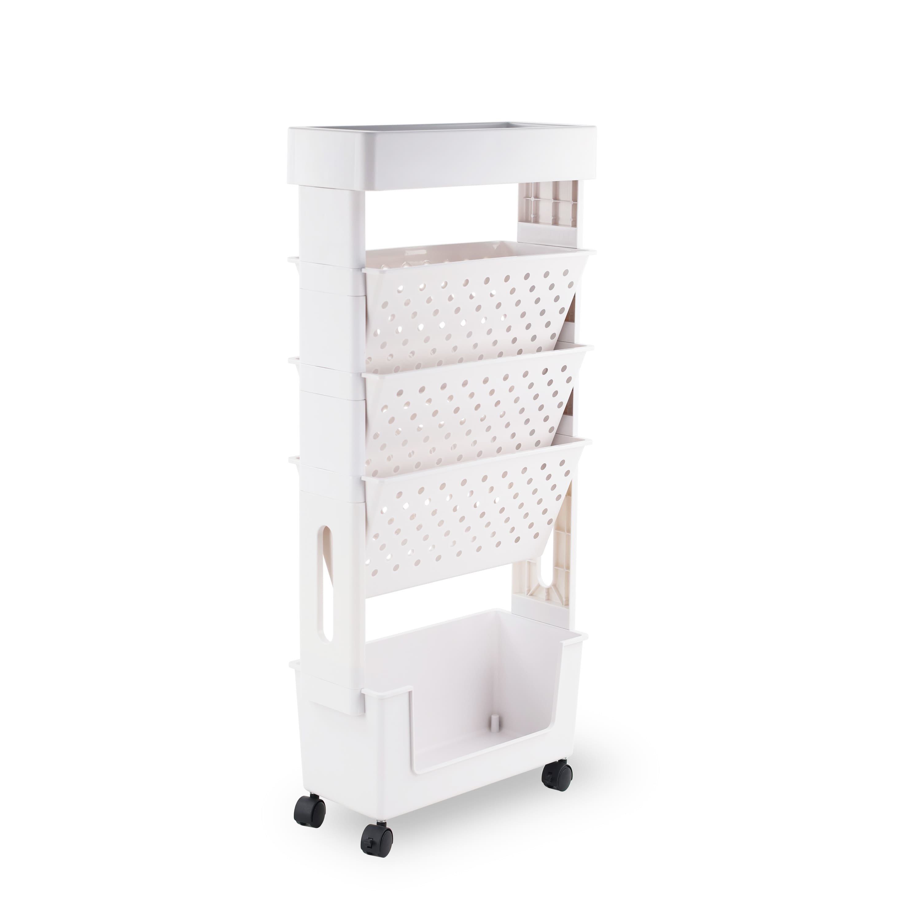 Chariot de rangement à roulettes mince à 5 étages d’Everything Mary