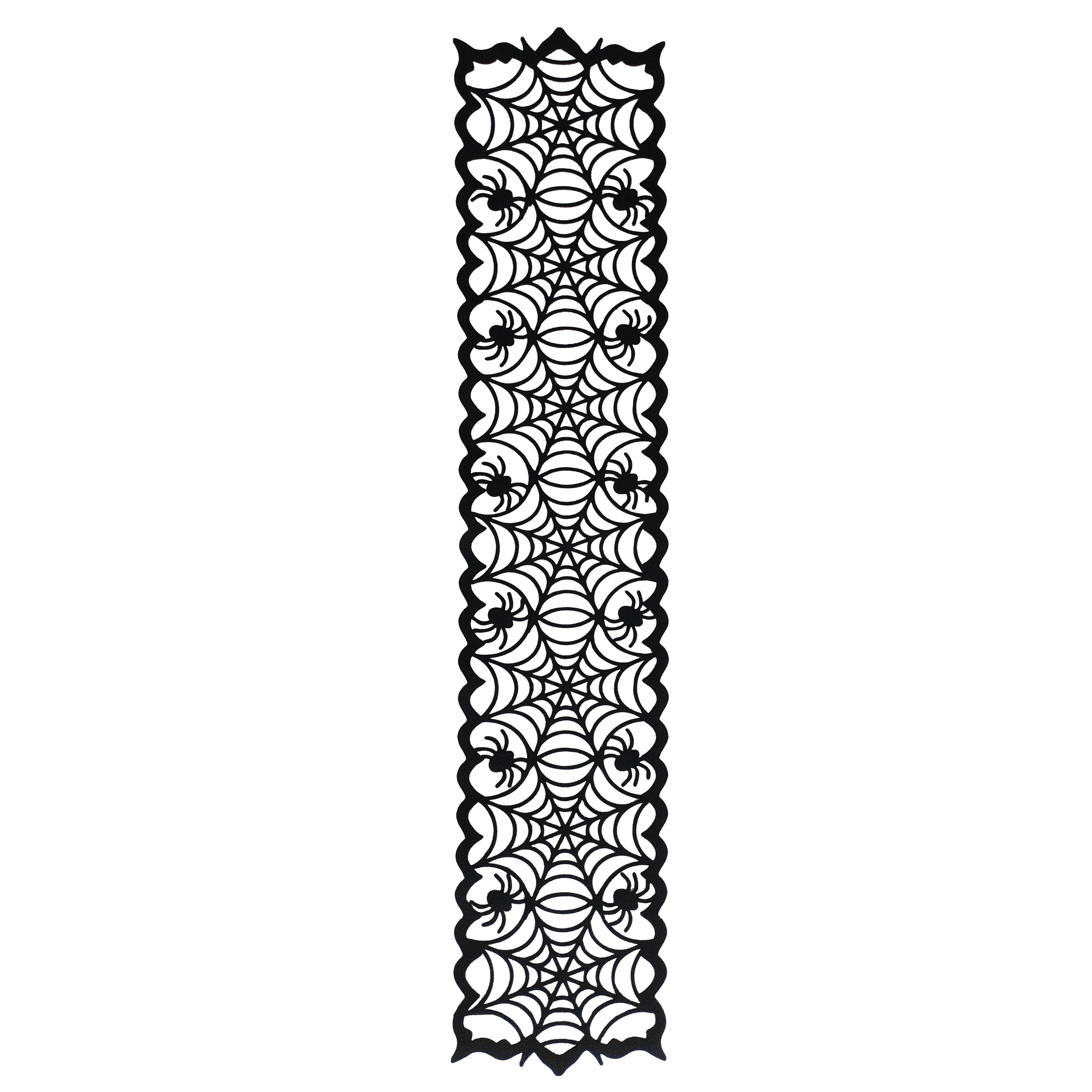 72&#x22; x 13&#x22; Spiderweb Table Runner by Celebrate It&#x2122;