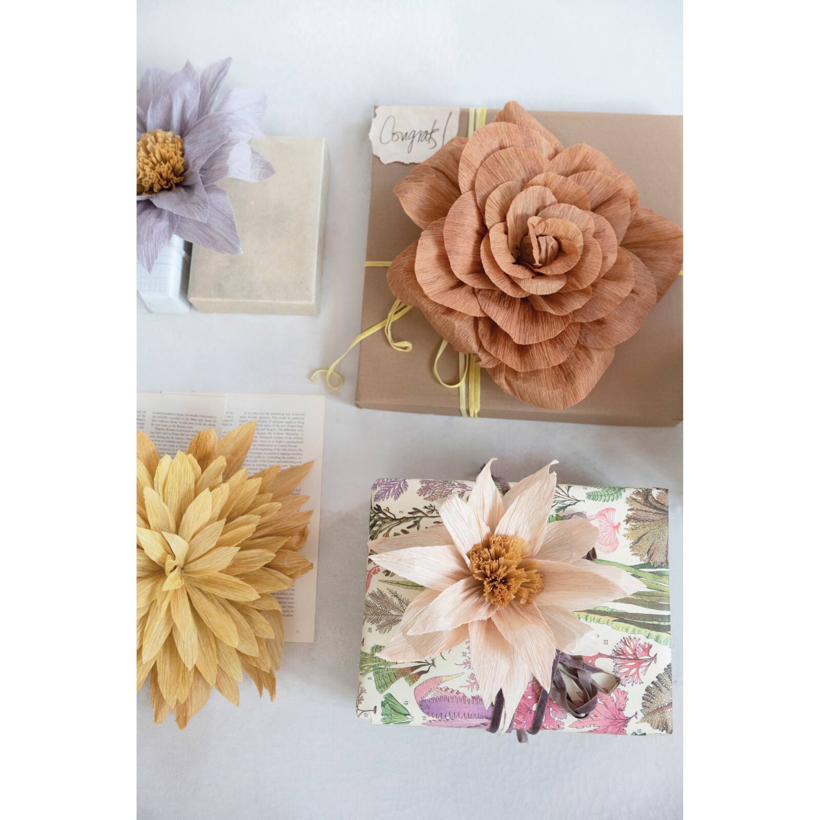 Hello Honey&#xAE; Yellow Handmade Paper Flower Wall D&#xE9;cor