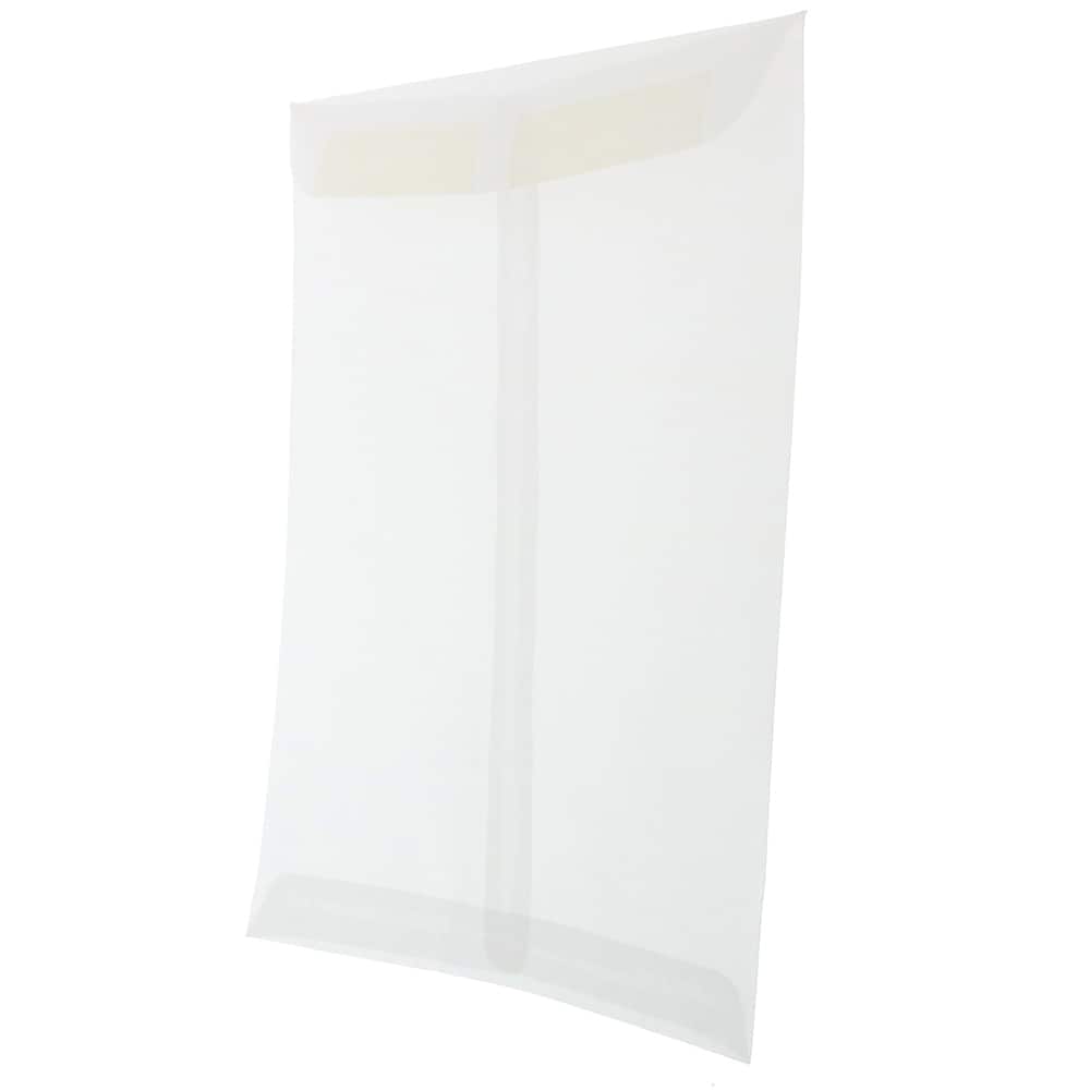 JAM Paper 10" x 13" Translucent Clear Vellum Envelopes, 25ct.