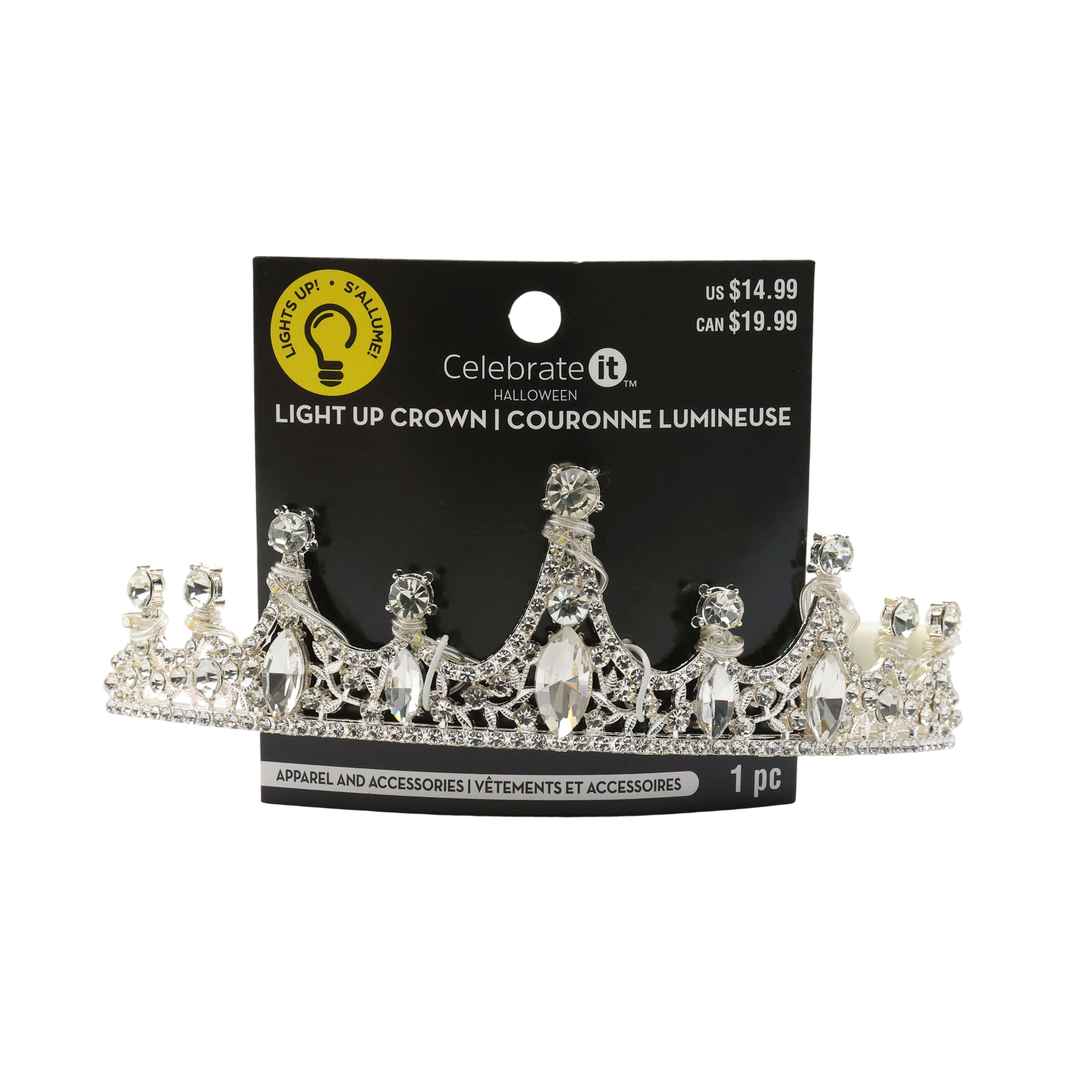 Silver Light-Up Crown by Celebrate It&#x2122;