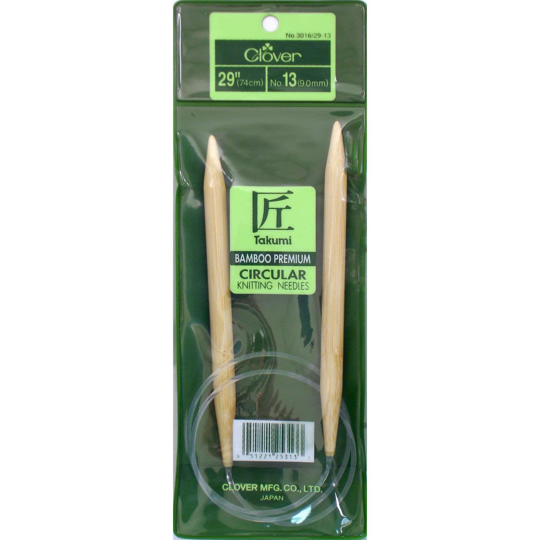 Clover Takumi Bamboo 20 Inch Flex Needles: Laurel Hill Exotic Wood