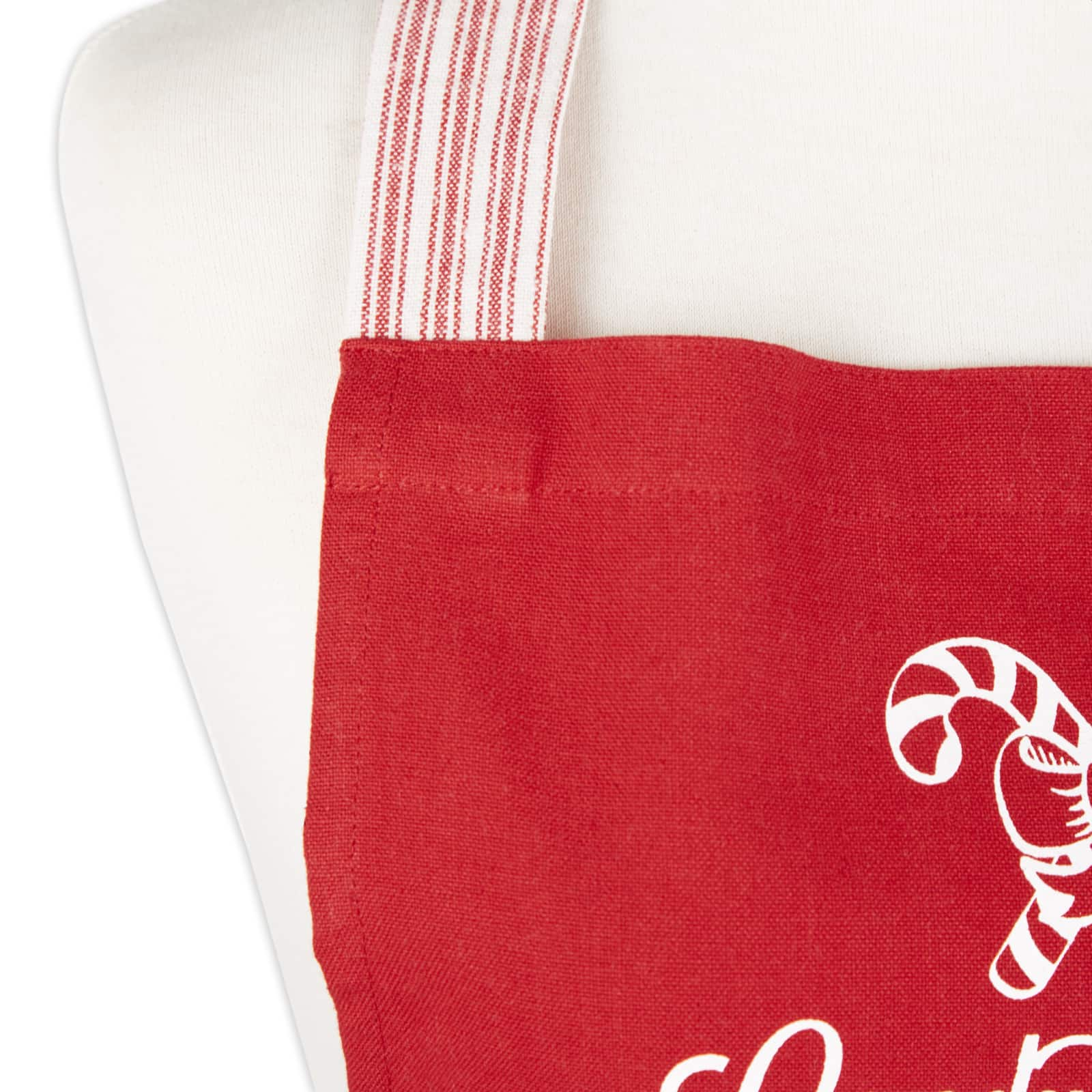 DII&#xAE; Candy Cane Factory Ruffle Apron