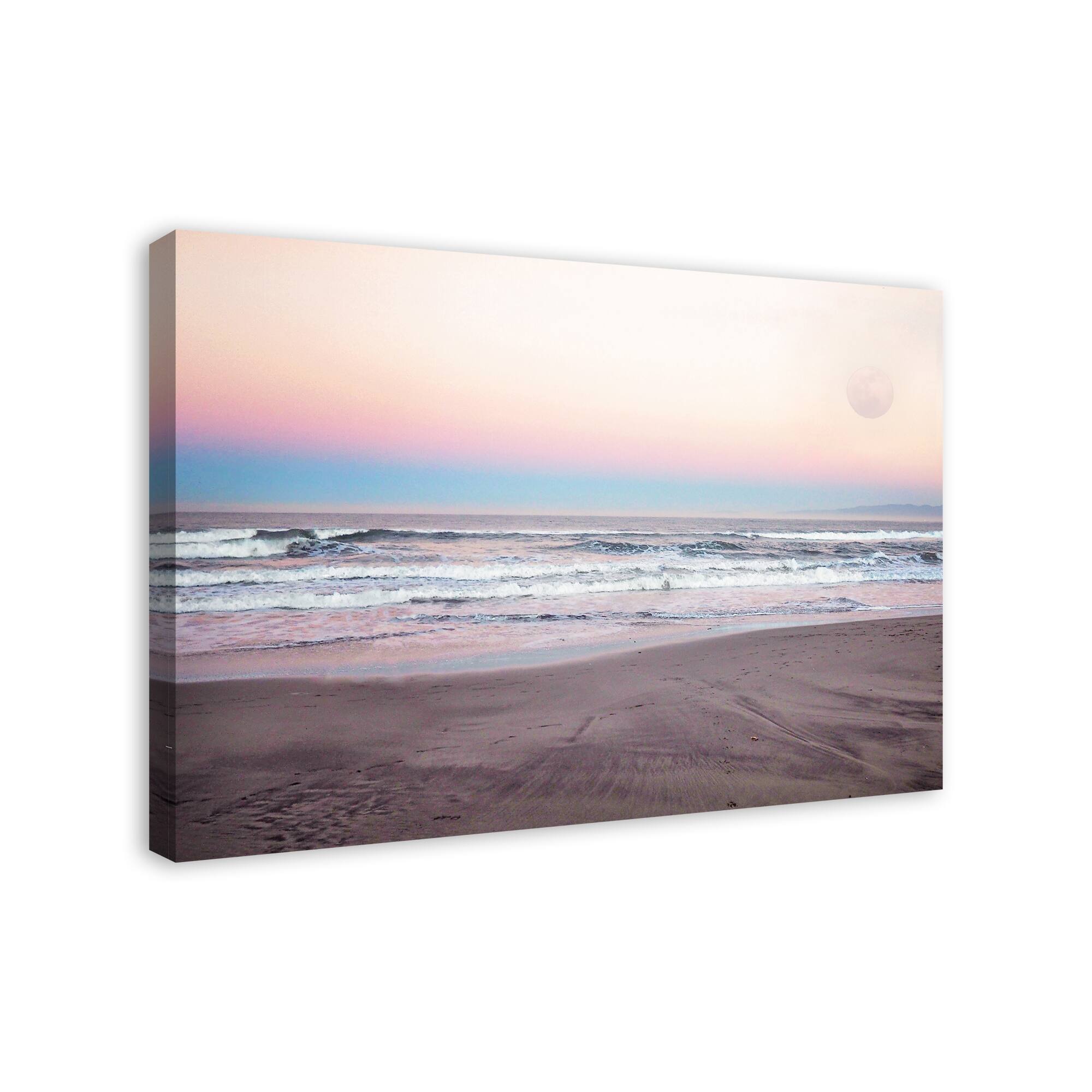 Evening Beach Canvas Wall Art