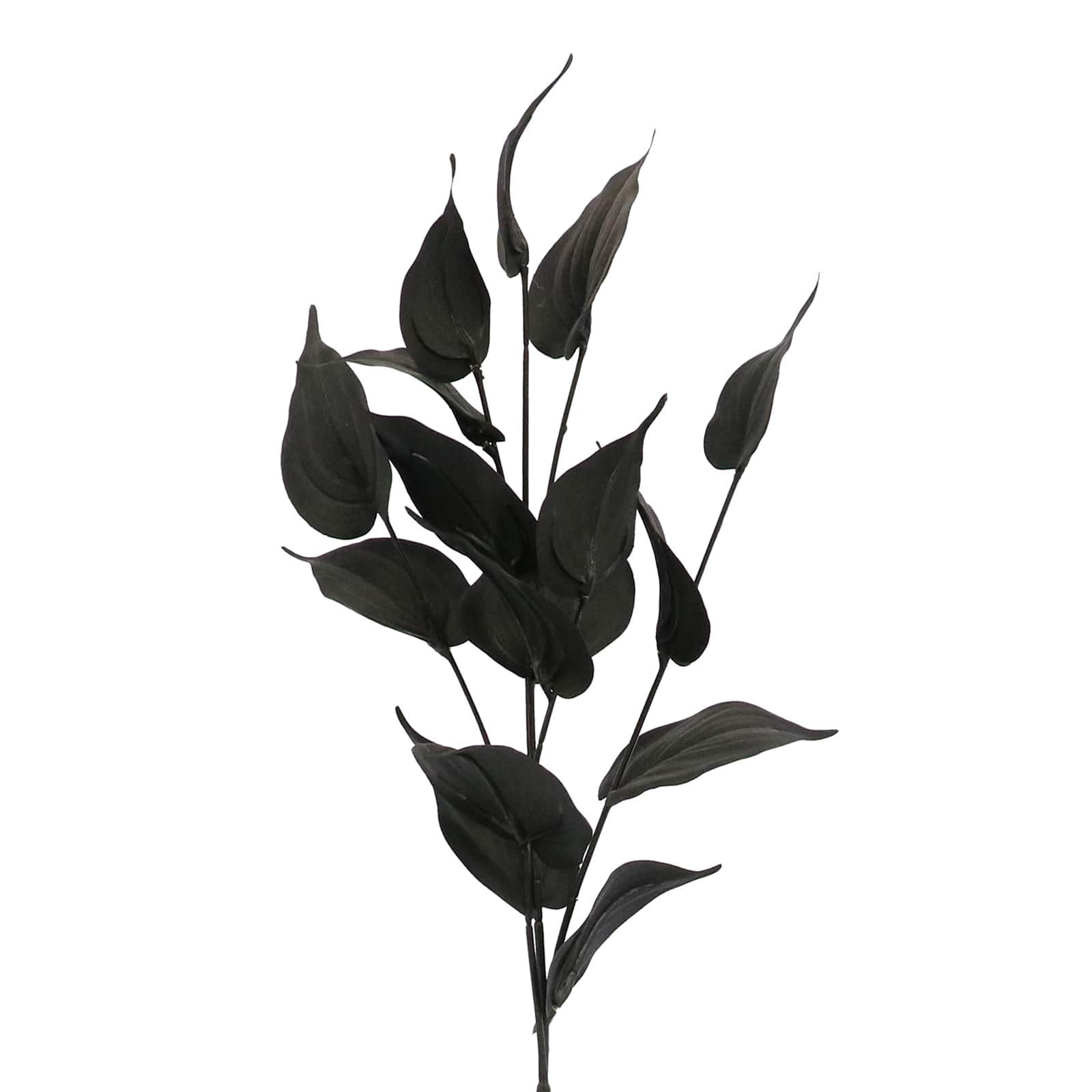 12 Pack: 29" Black Philodendron Leaves Stem by Ashland®