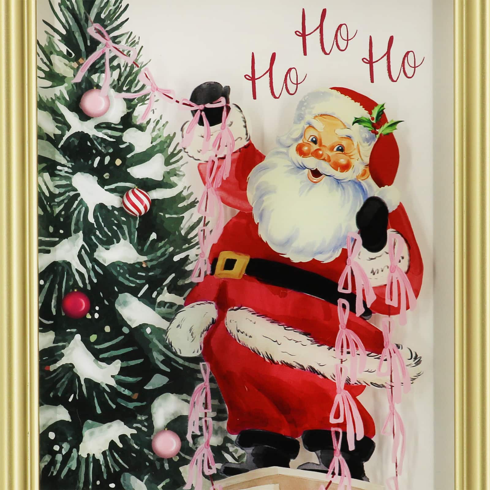 Santa Decorating Tree Wall D&#xE9;cor by Ashland&#xAE;