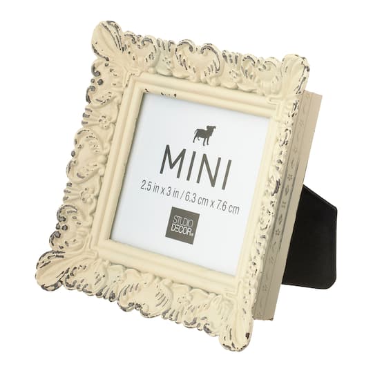 Mini White Ornate Tabletop Frame by Studio Décor® | Michaels
