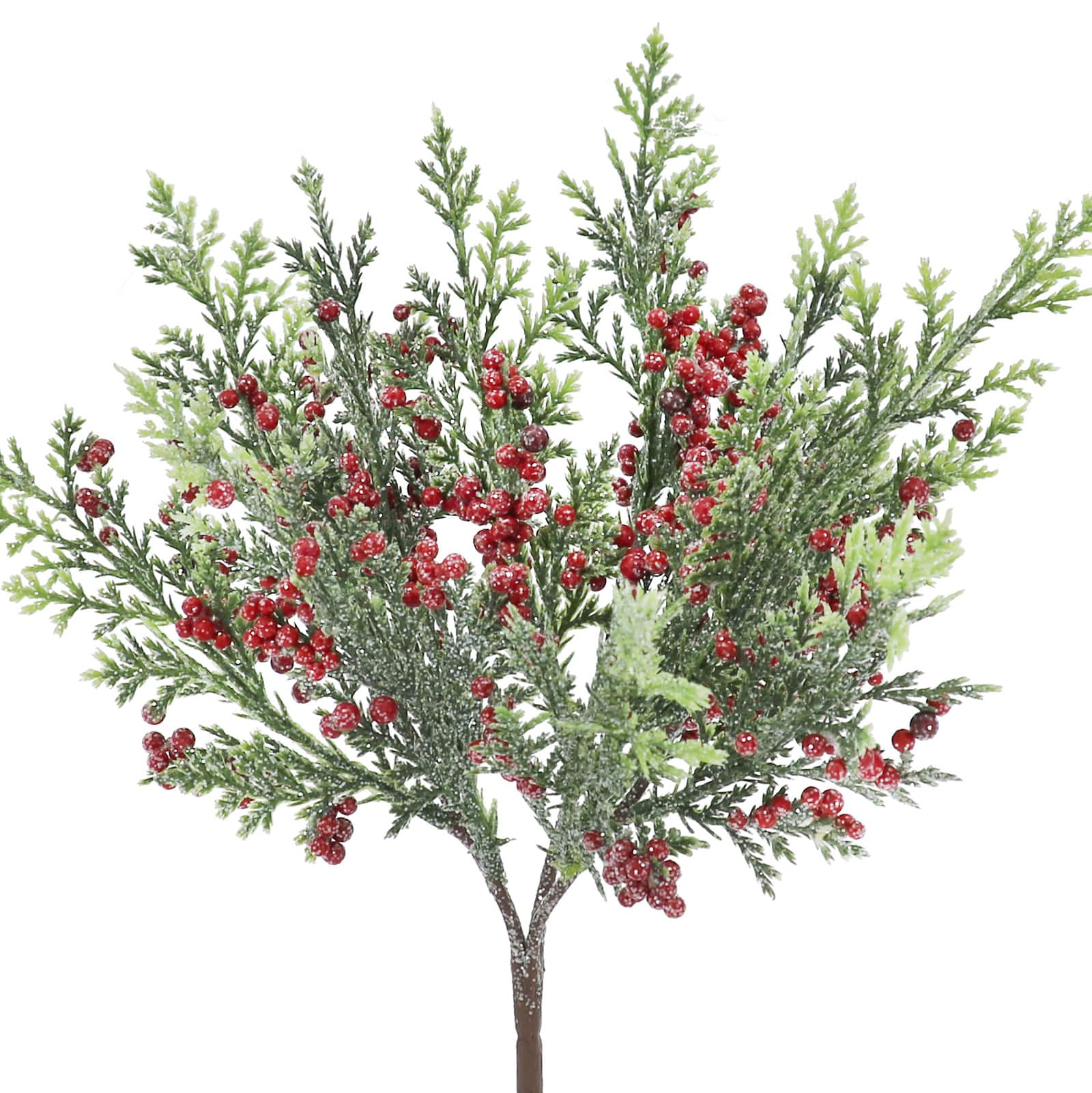 12&#x22; Glittery Red Juniper Berry Pick by Ashland&#xAE;