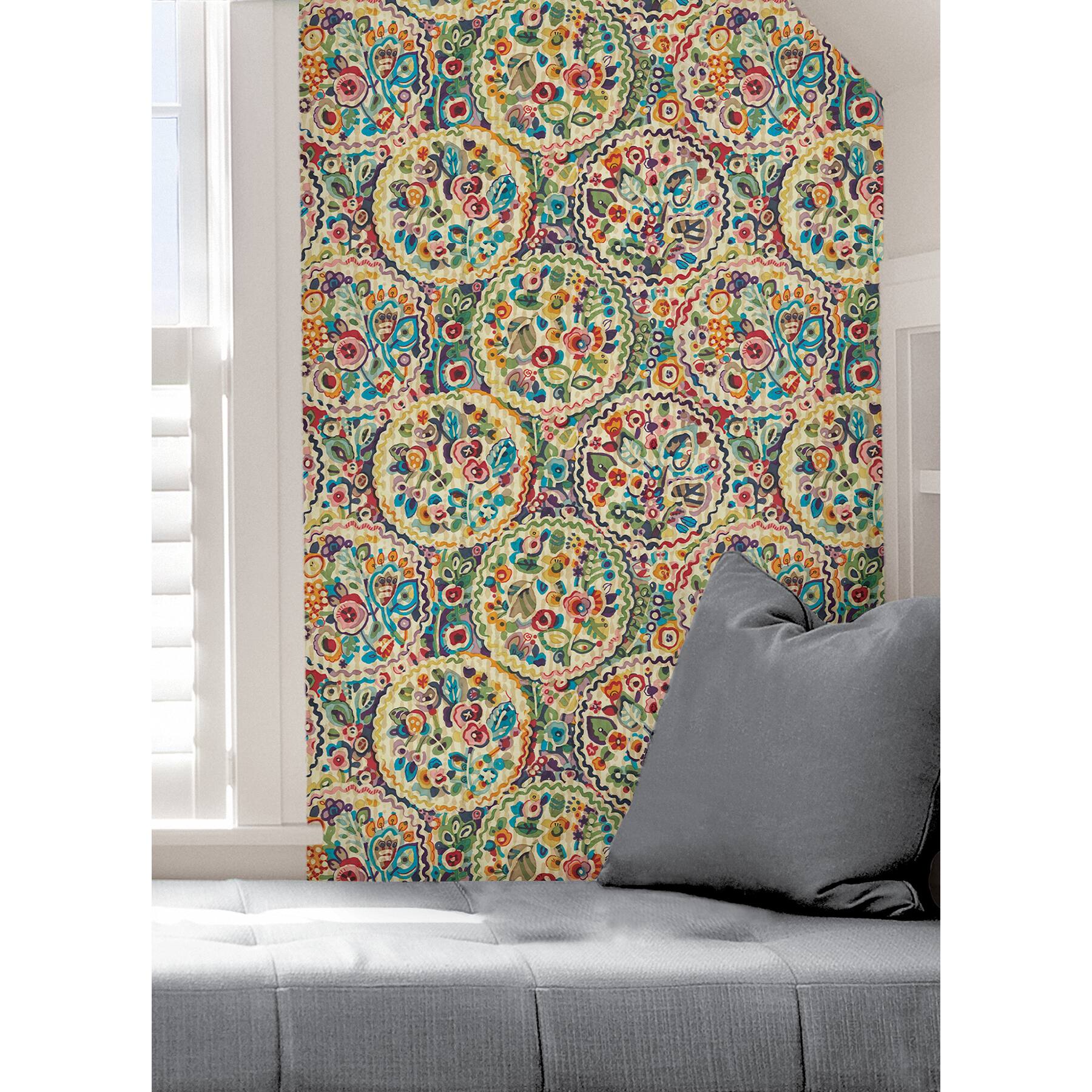 Caroline et Bettina Multicolor Camille Peel & Stick Wallpaper