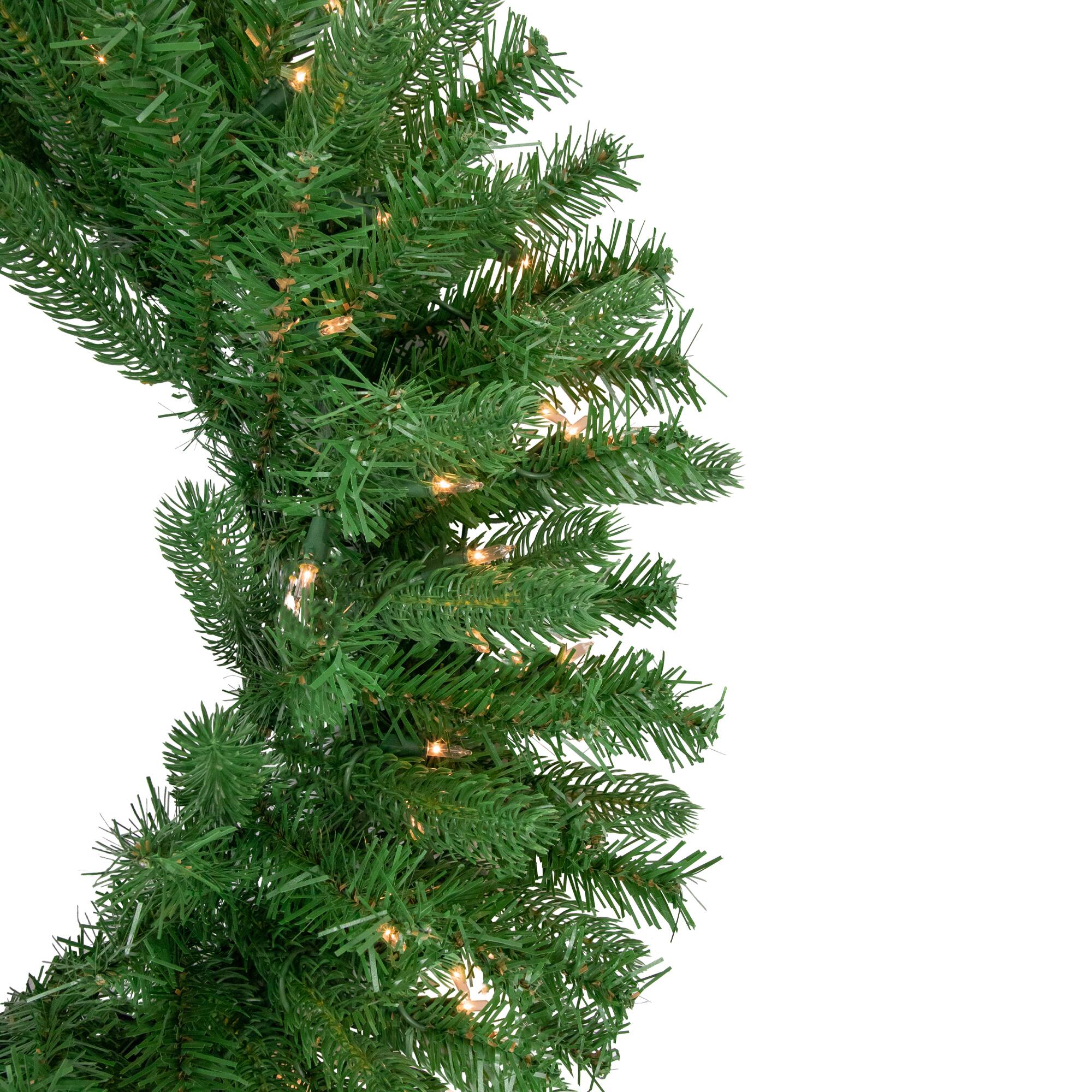 30&#x22; Pre-Lit Christmas Artificial Sierra Noble Fir Wreath