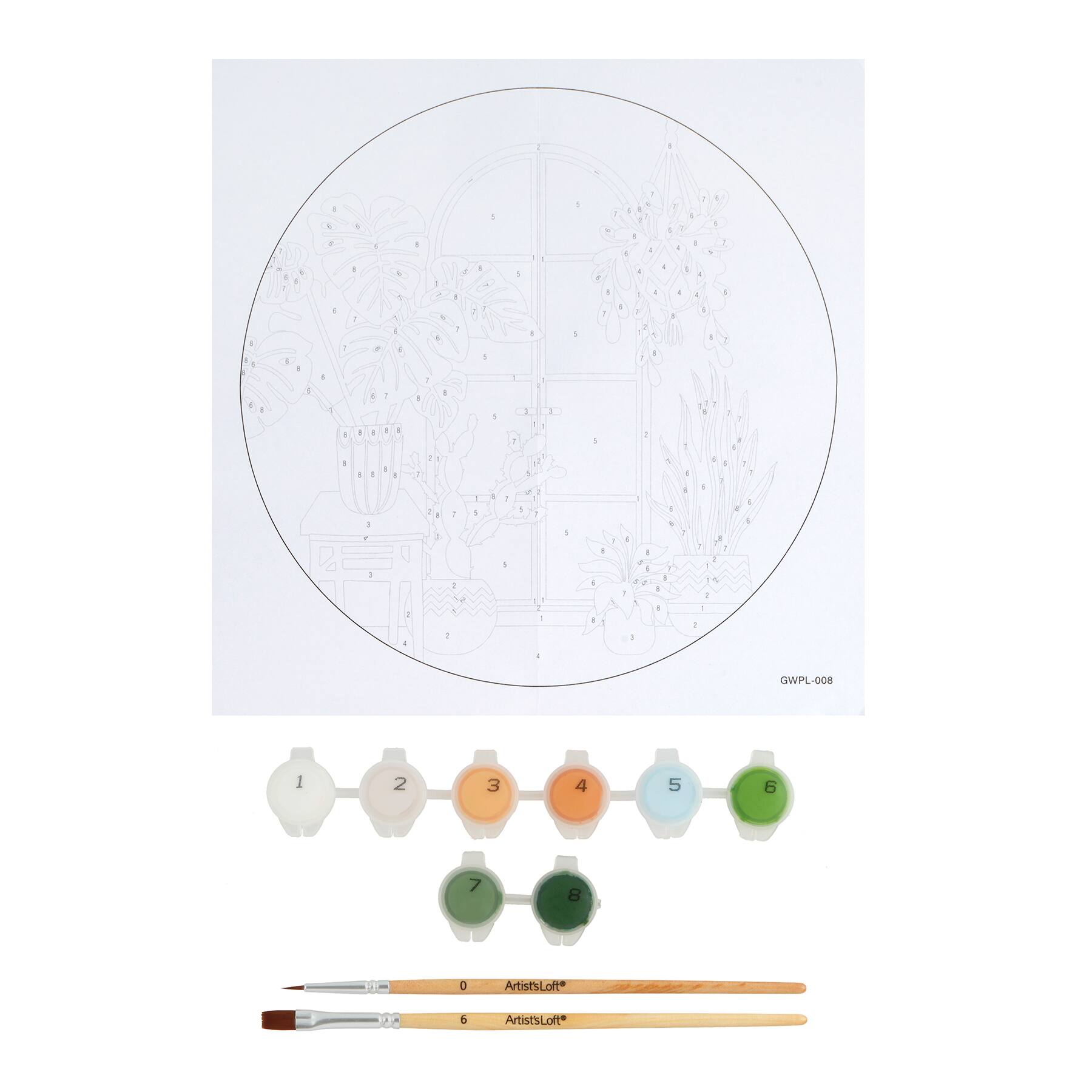 Plants Paint-by-Number Plywood Surface Kit by Artist&#x27;s Loft&#xAE;
