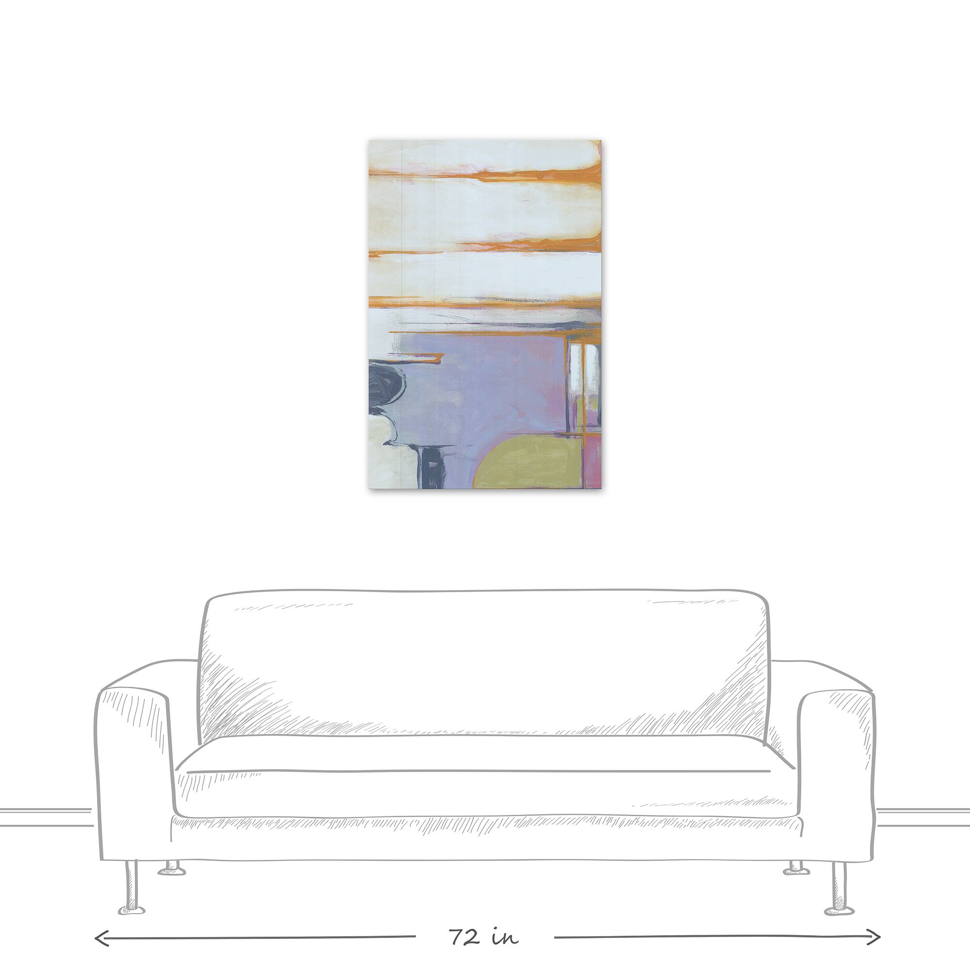 Purple Abstract 24&#x22; x 36&#x22; Canvas Wall Art