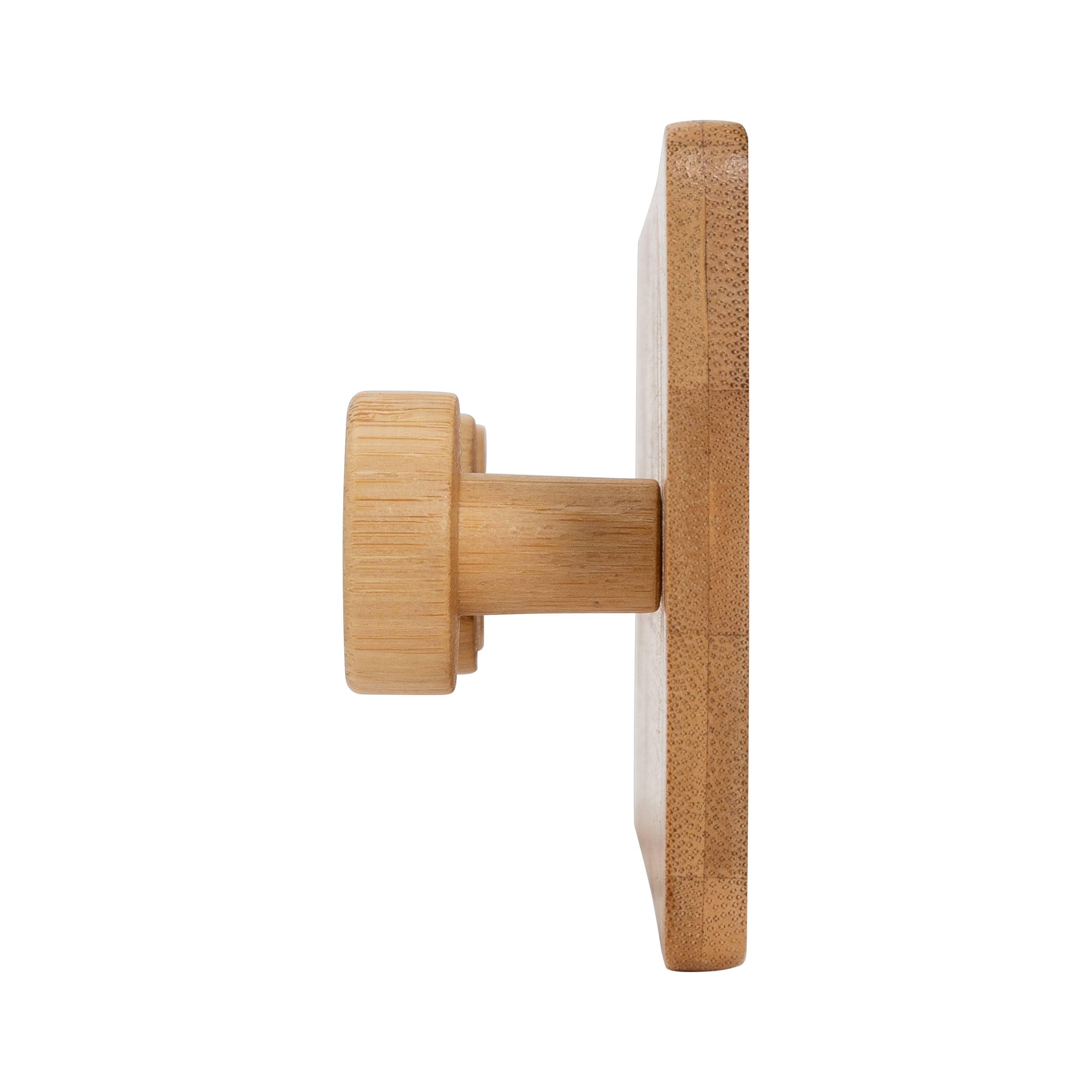 Simplify White Over the Door Bamboo 3 Hook