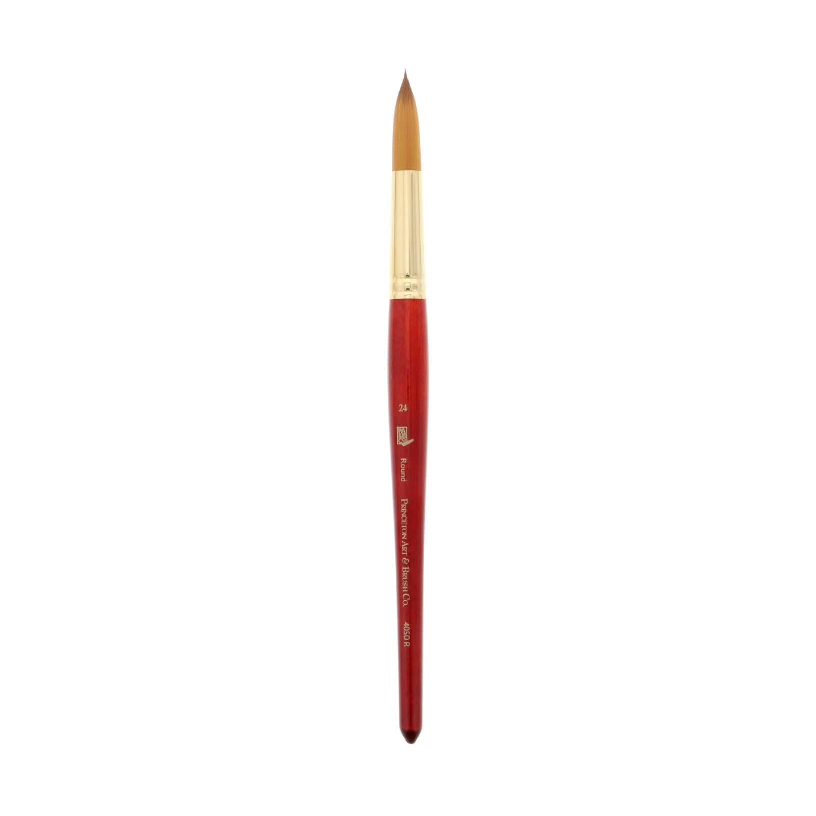 Princeton Series 4050 Heritage Synthetic Sable Watercolor Short Handle Paint  Brush 1 12 Angular Flat Wash Bristle Sable Hair Red - Office Depot