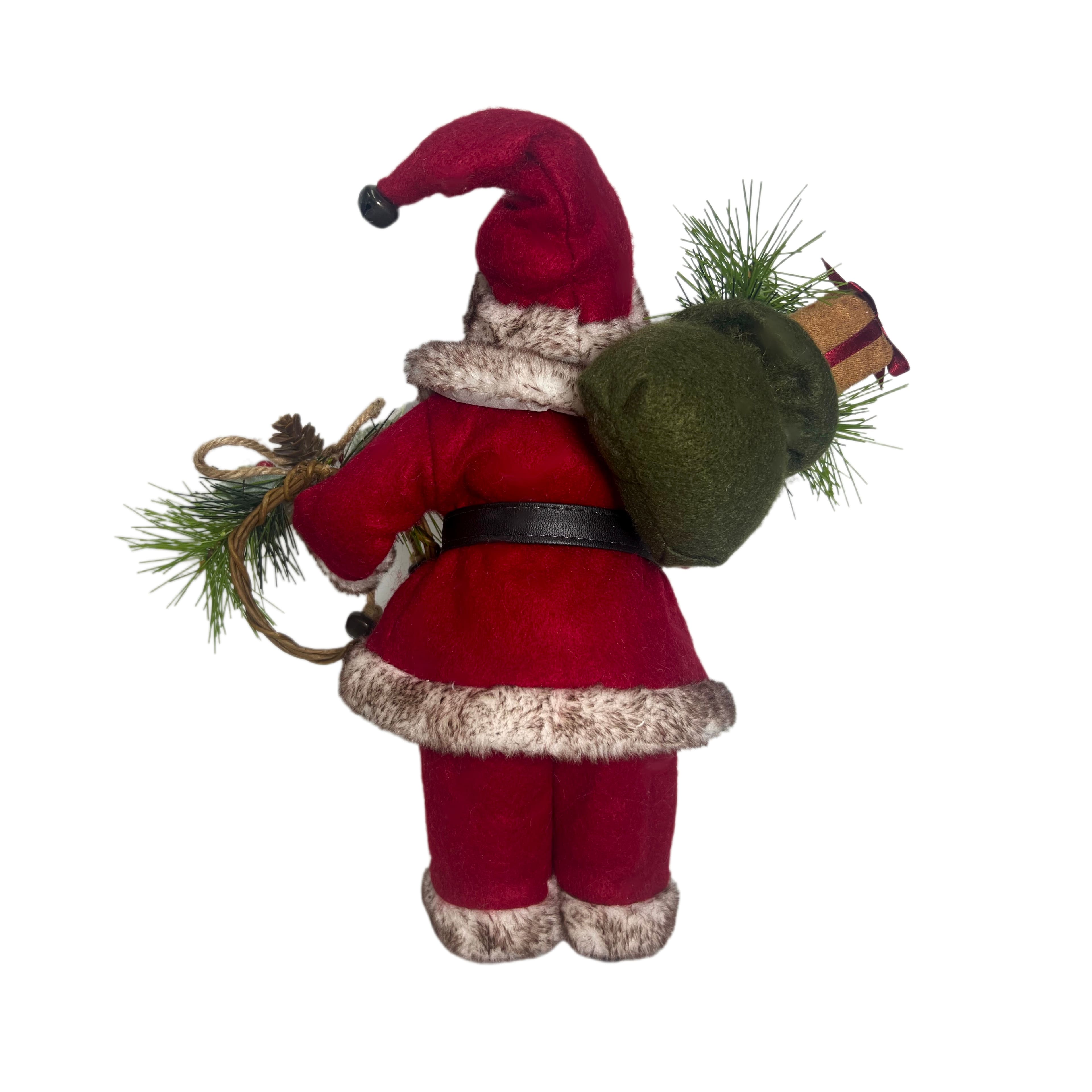 10.5&#x22; Santa with Wreath Decoration by Ashland&#xAE;