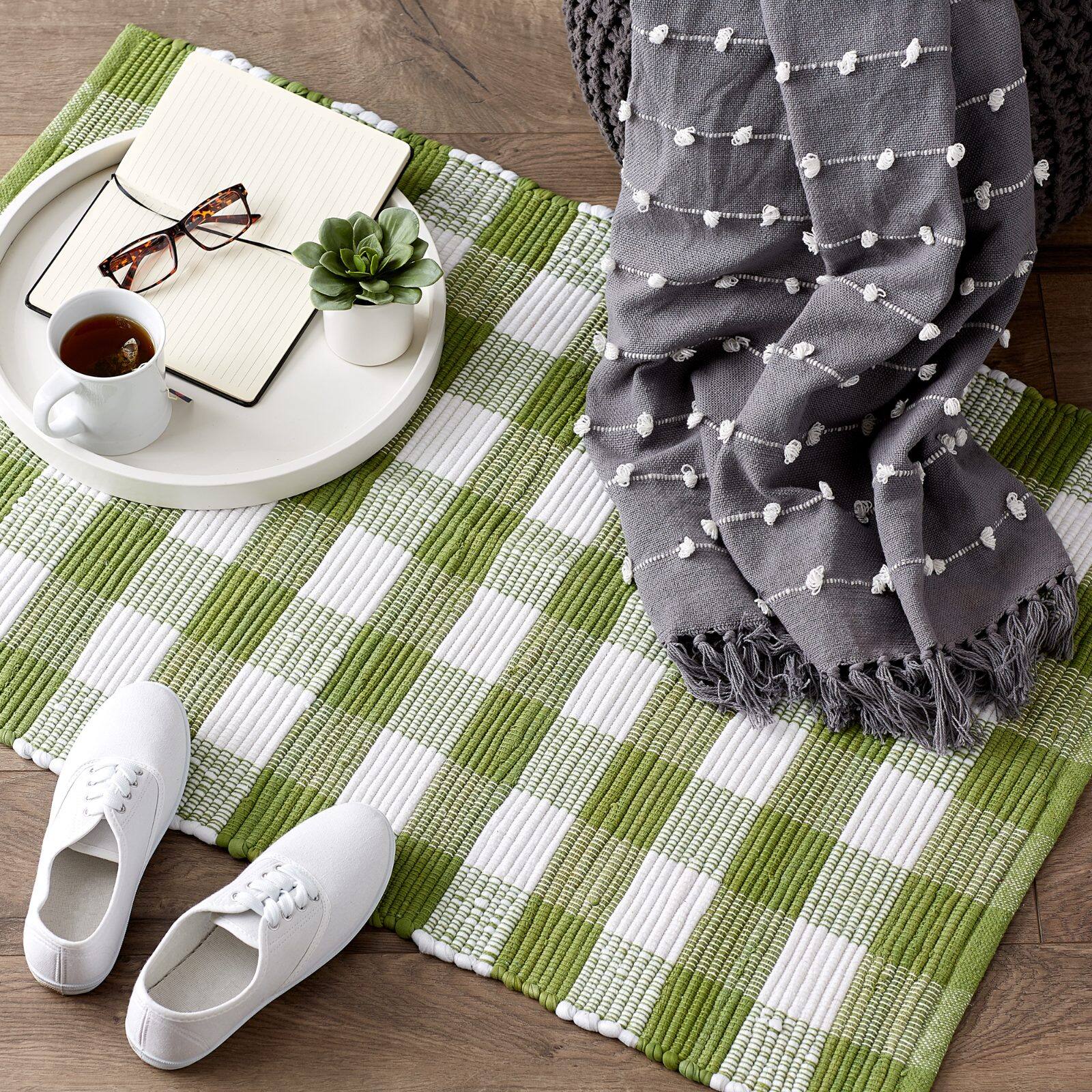 DII® Buffalo Check Rag Rug