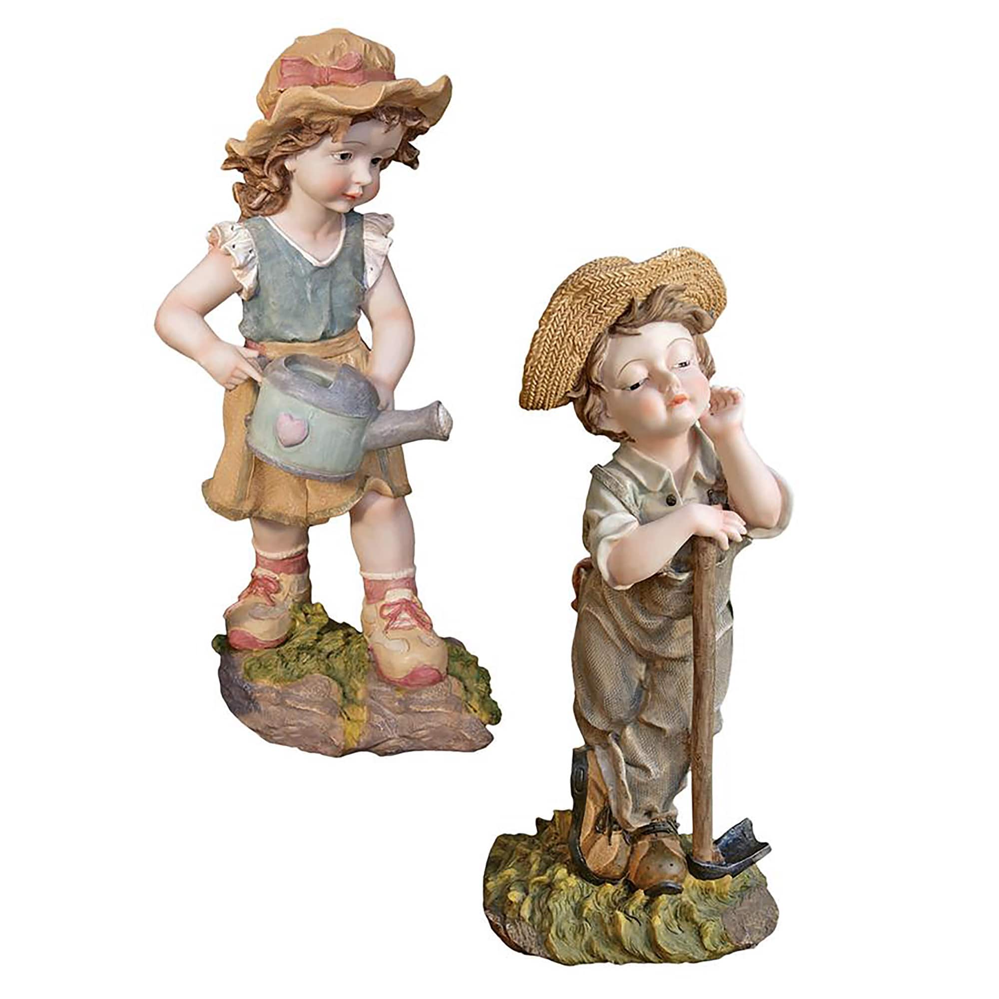 Design Toscano Fanny &#x26; Frank Farmer Garden Statue Set
