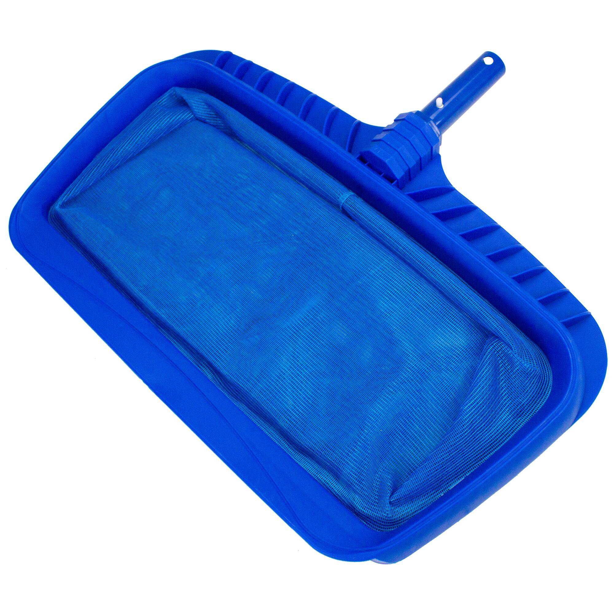 Pool Central 19.75&#x22; Blue Deep Bag Swimming Pool Leaf Rake Skimmer Head