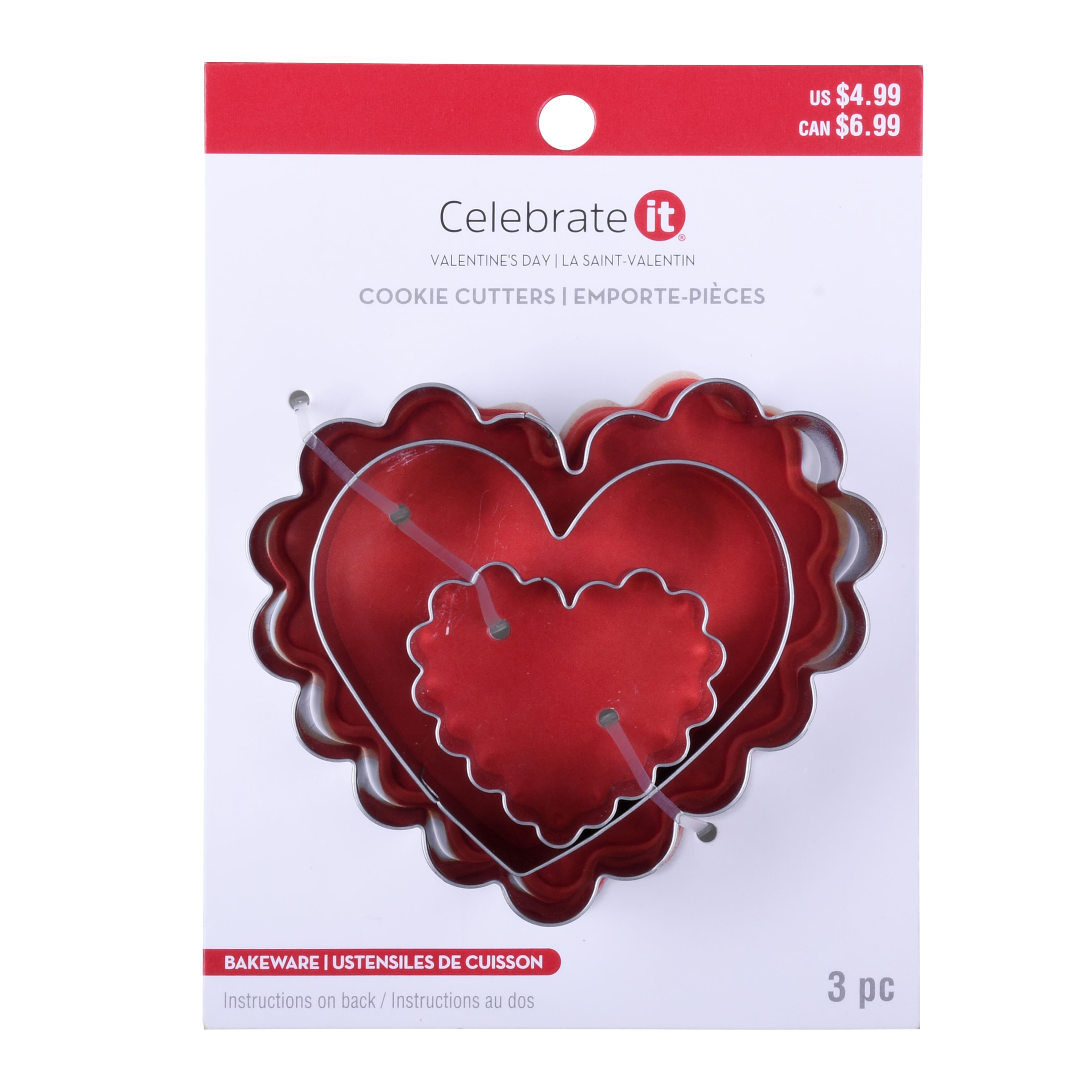 Valentine&#x27;s Day Nested Hearts Cookie Cutters by Celebrate It&#xAE;