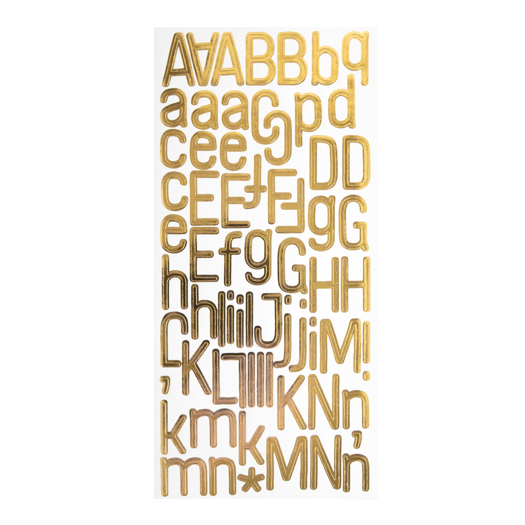 Gold Foil Skinny Alphabet Stickers by Recollections™