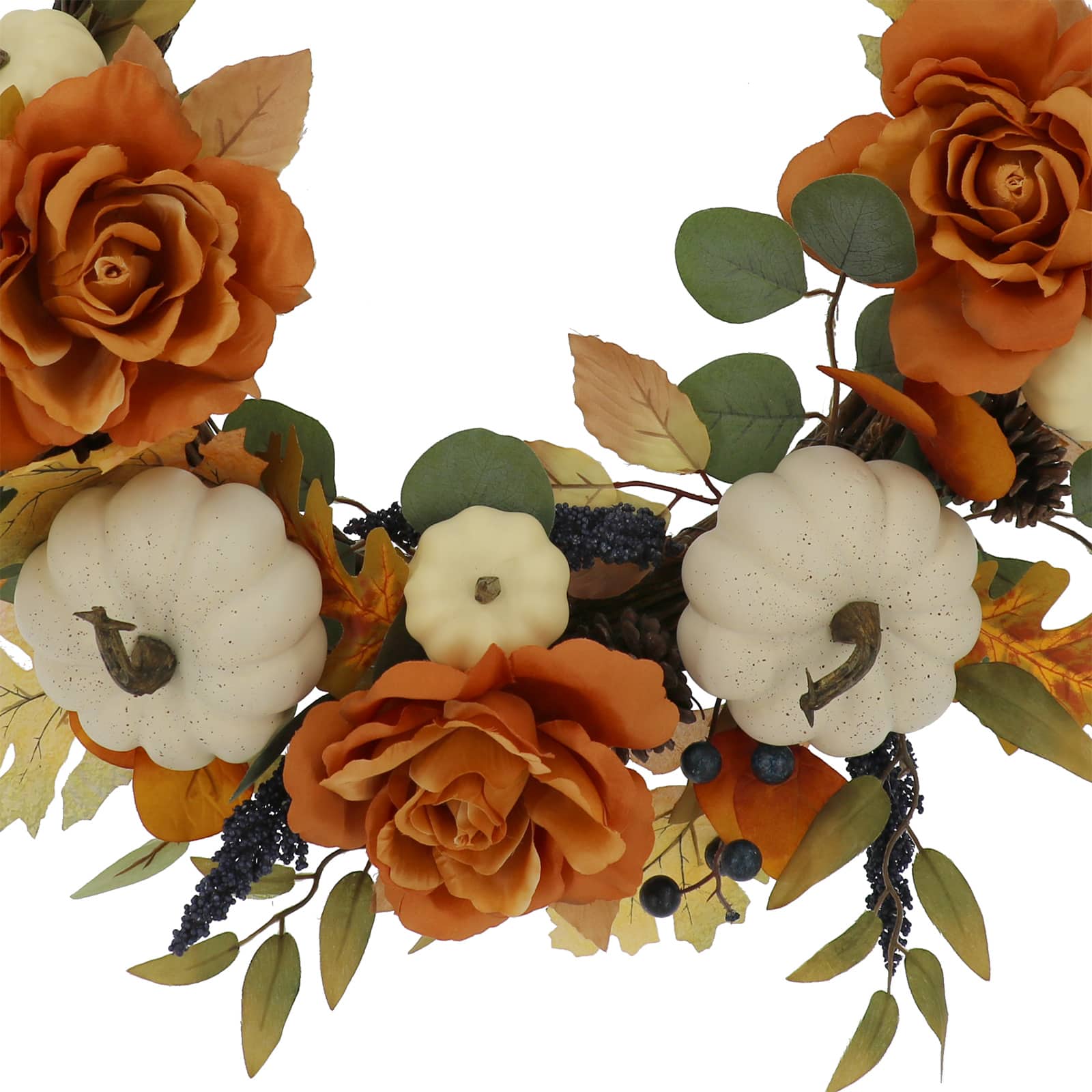 24&#x22; Peony &#x26; Pumpkin Wreath by Ashland&#xAE;