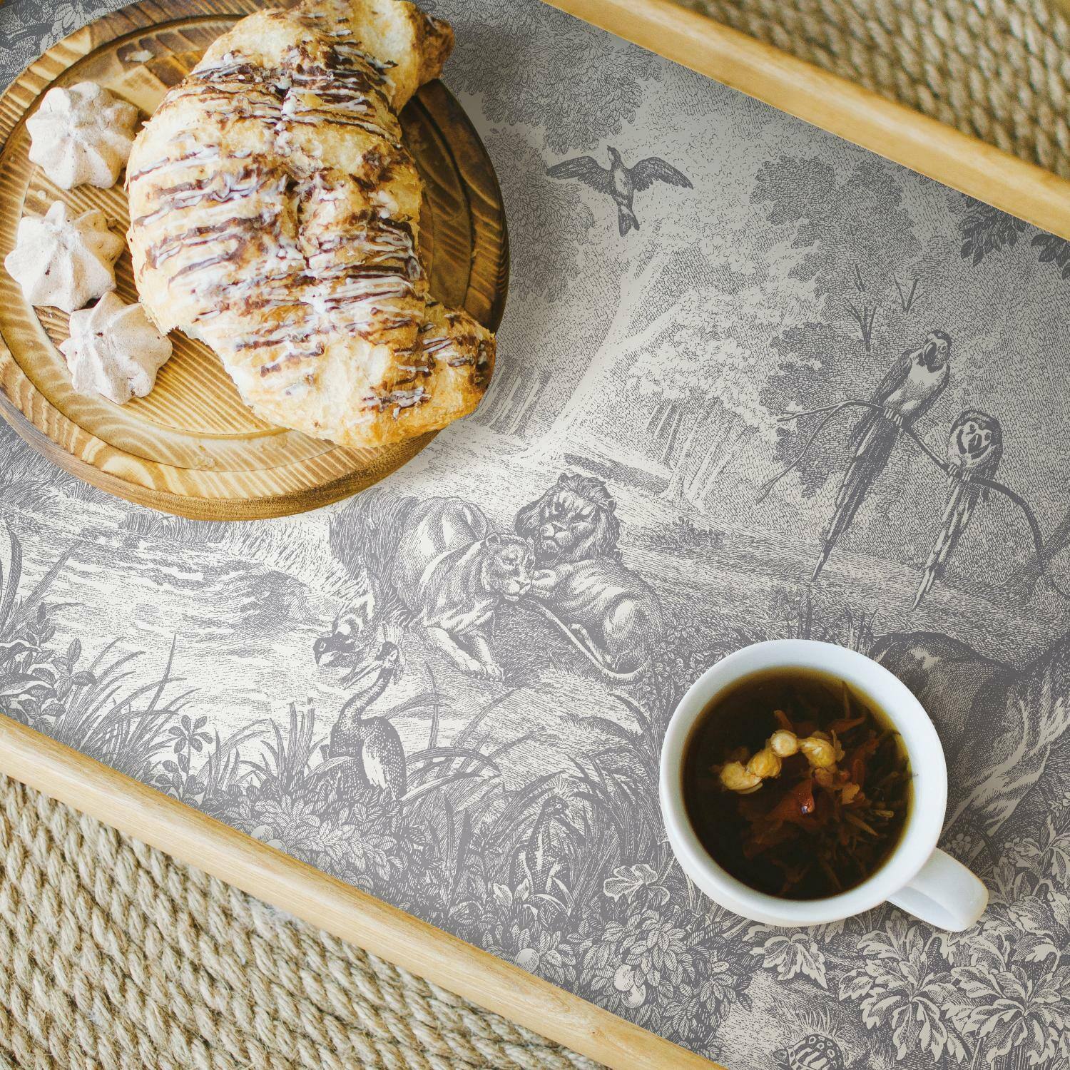 RoomMates Jungle Toile Peel &#x26; Stick Wallpaper