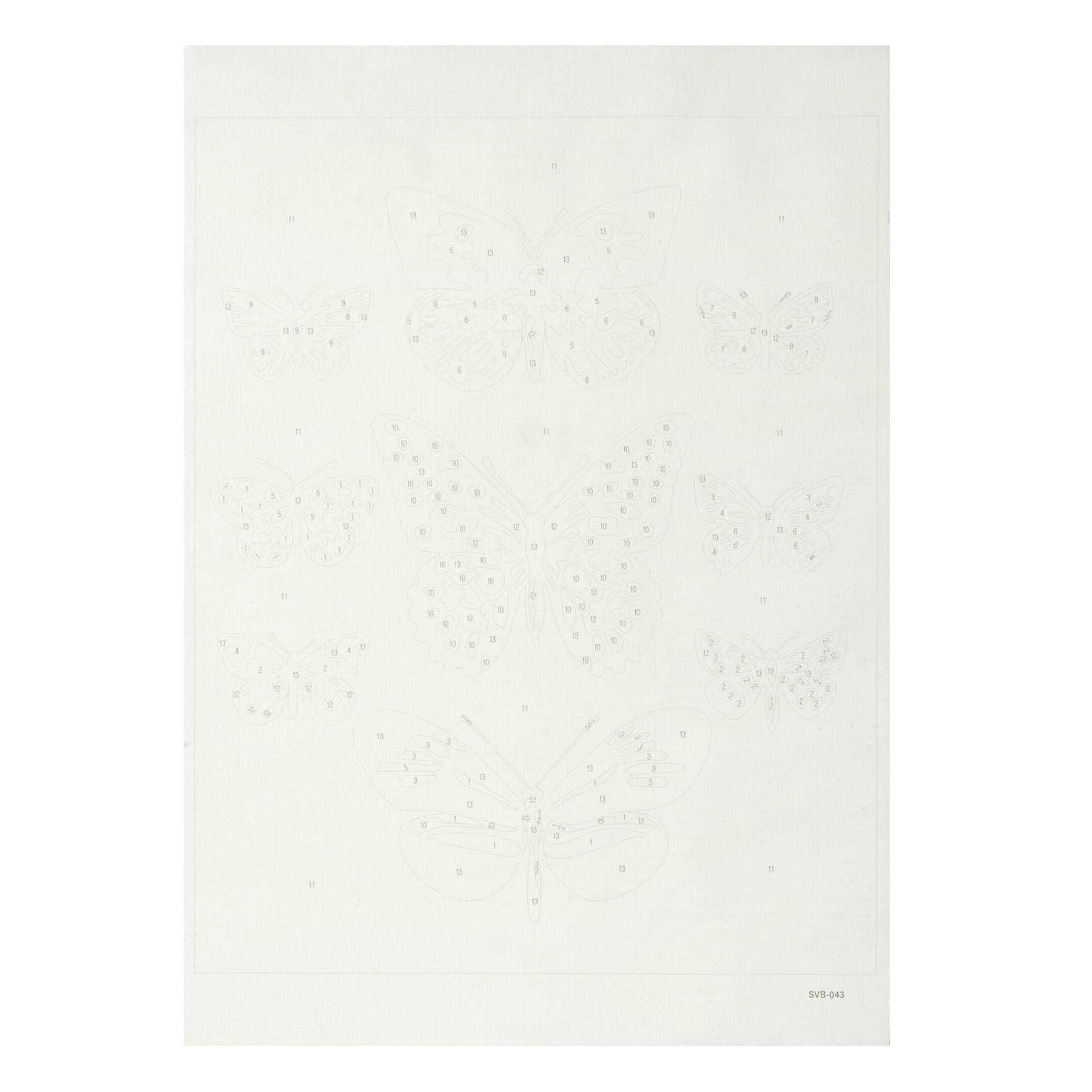 8" x 10" Butterflies Paint-by-Number Kit with Wood Display Hanger by Artist's Loft®