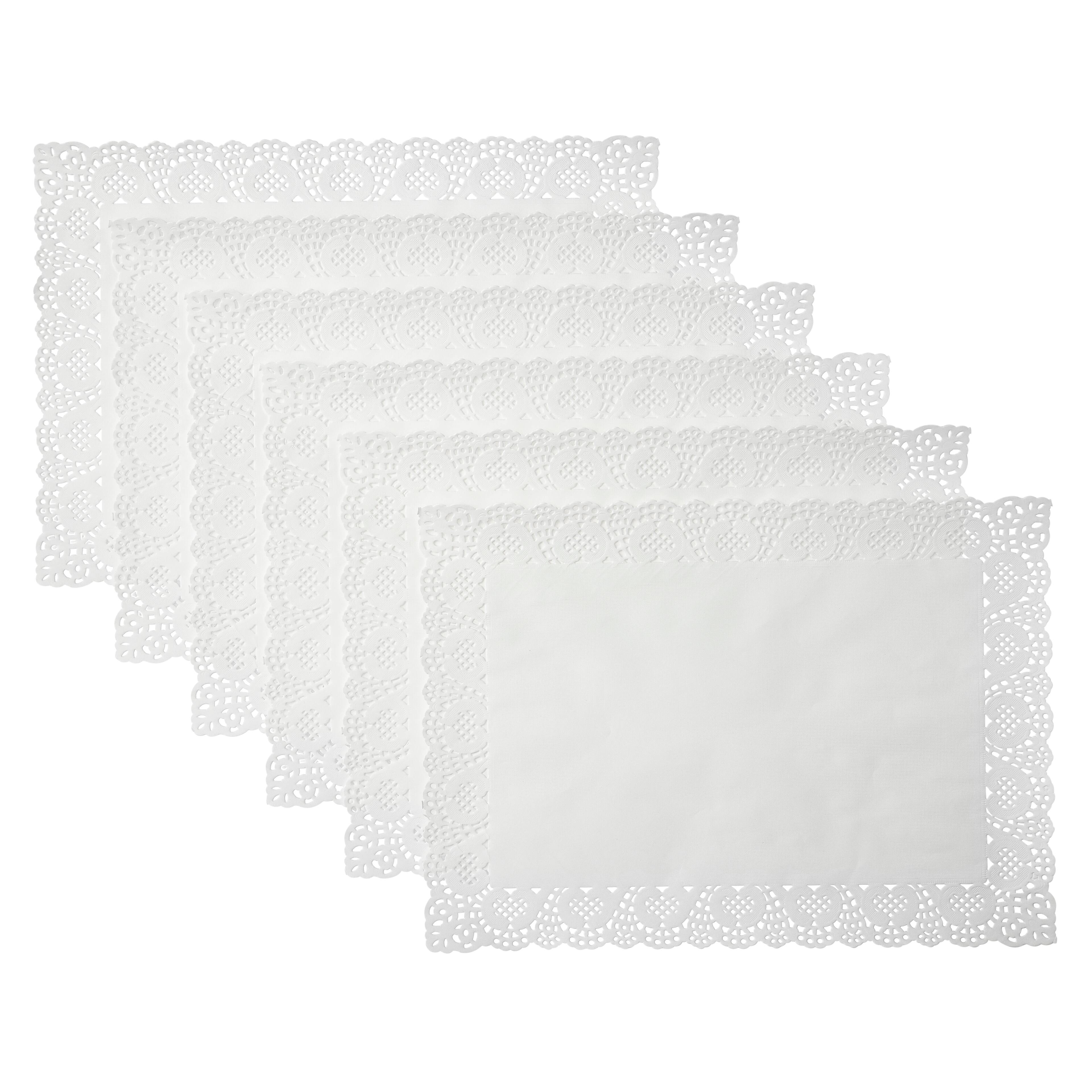 18 Packs: 6 ct. (108 total) Rectangle Grease-Proof Doilies by Celebrate It®