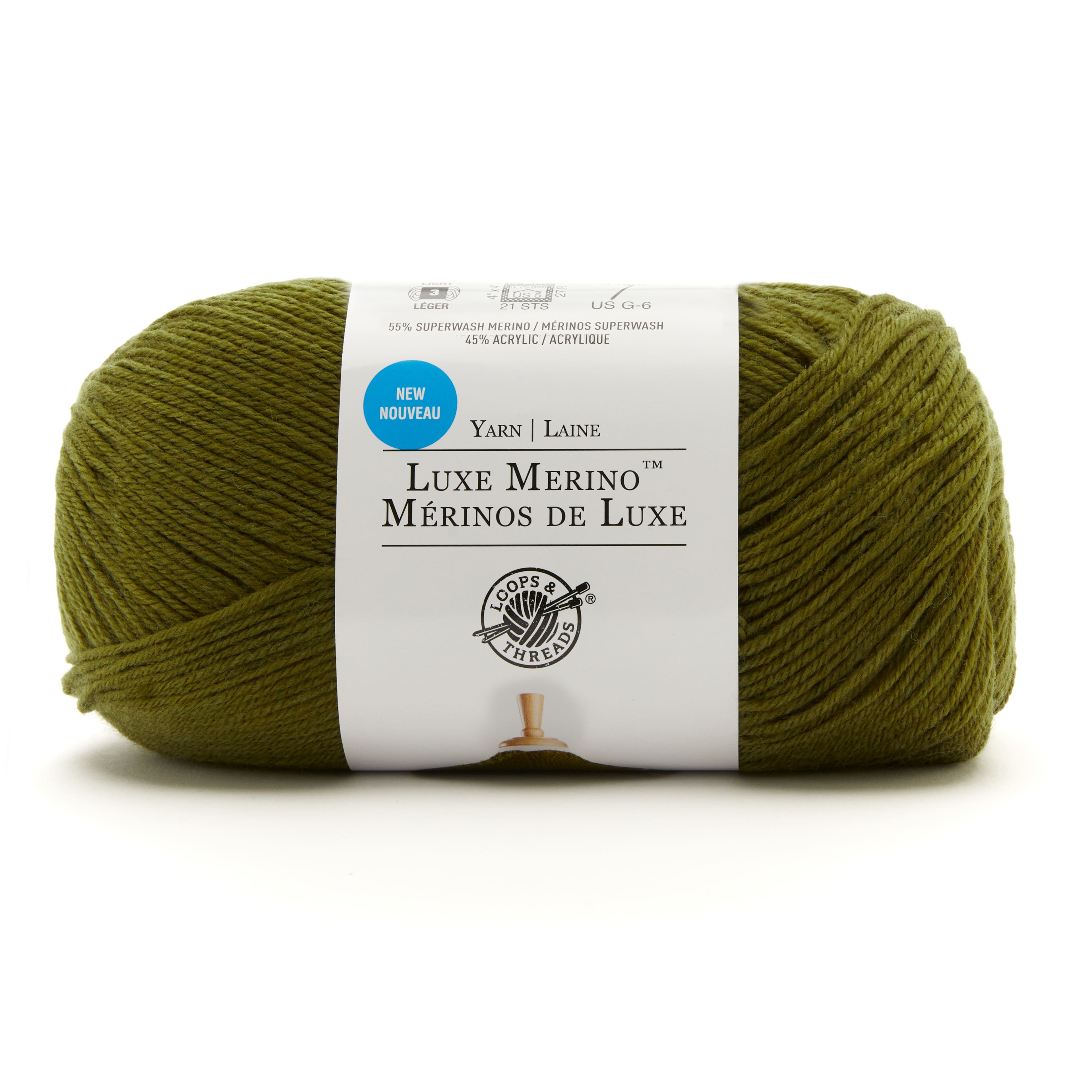 Luxe Merino™ Solid Yarn by Loops & Threads