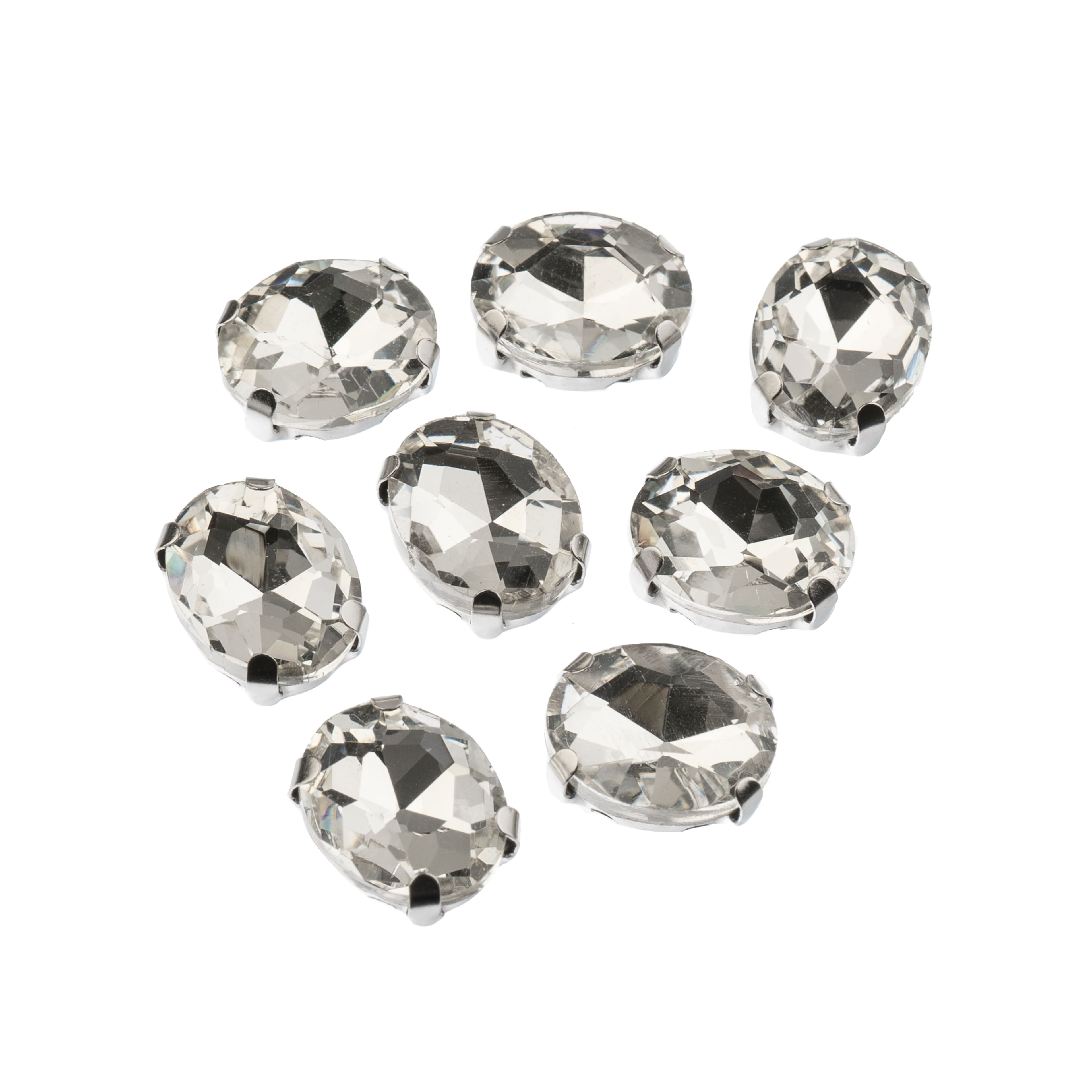 John Bead Crystal Lane 10mm Sew-On Rhinestones, 8ct.