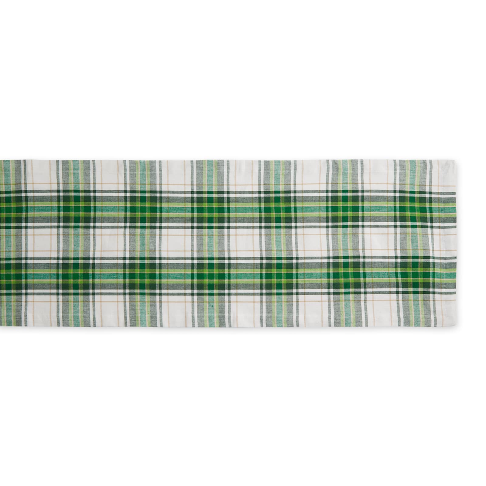 DII&#xAE; 72&#x22; St. Paddy Plaid Table Runner