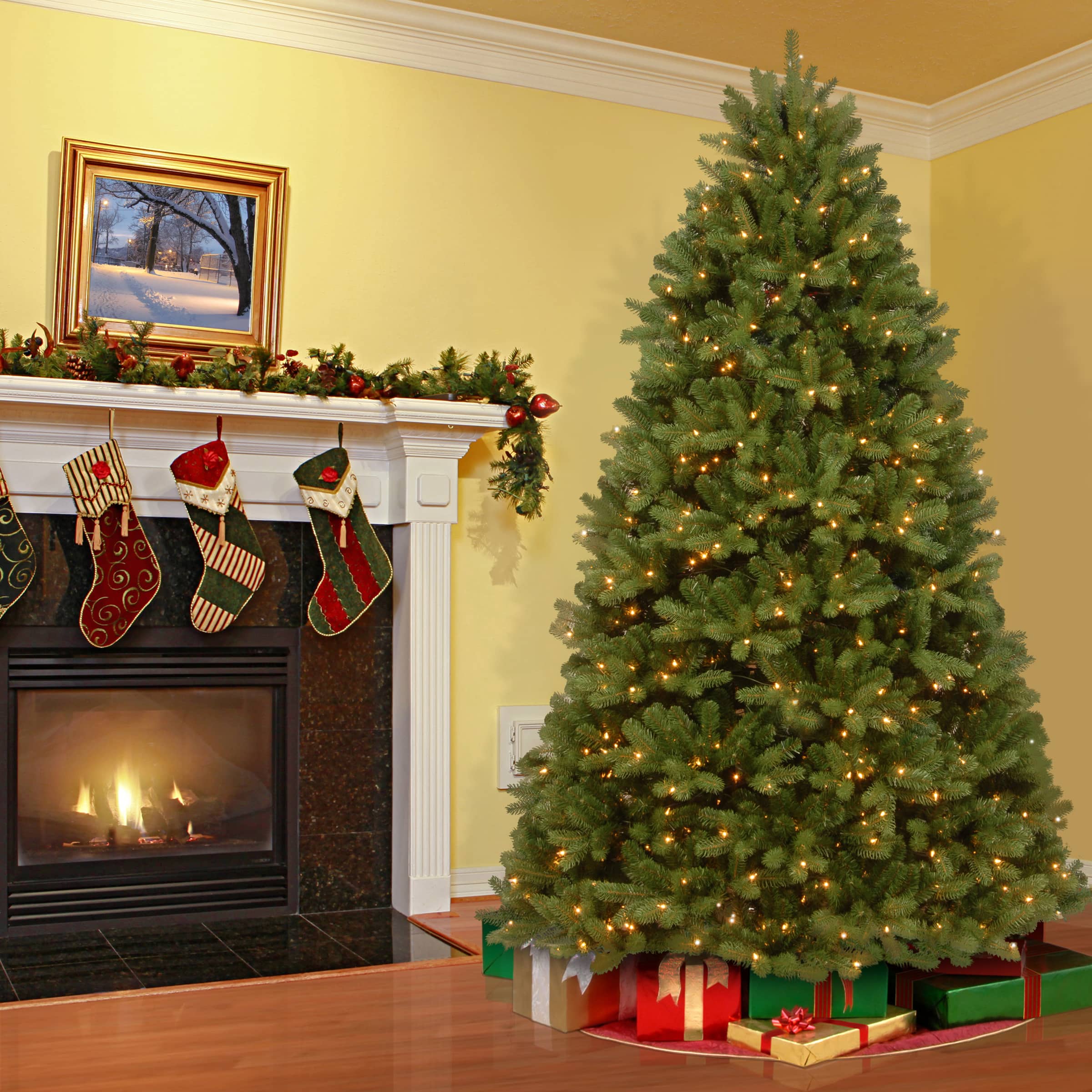 6ft. Pre-Lit Newberry&#xAE; Spruce Artificial Christmas Tree, Dual Color&#xAE; LED Lights