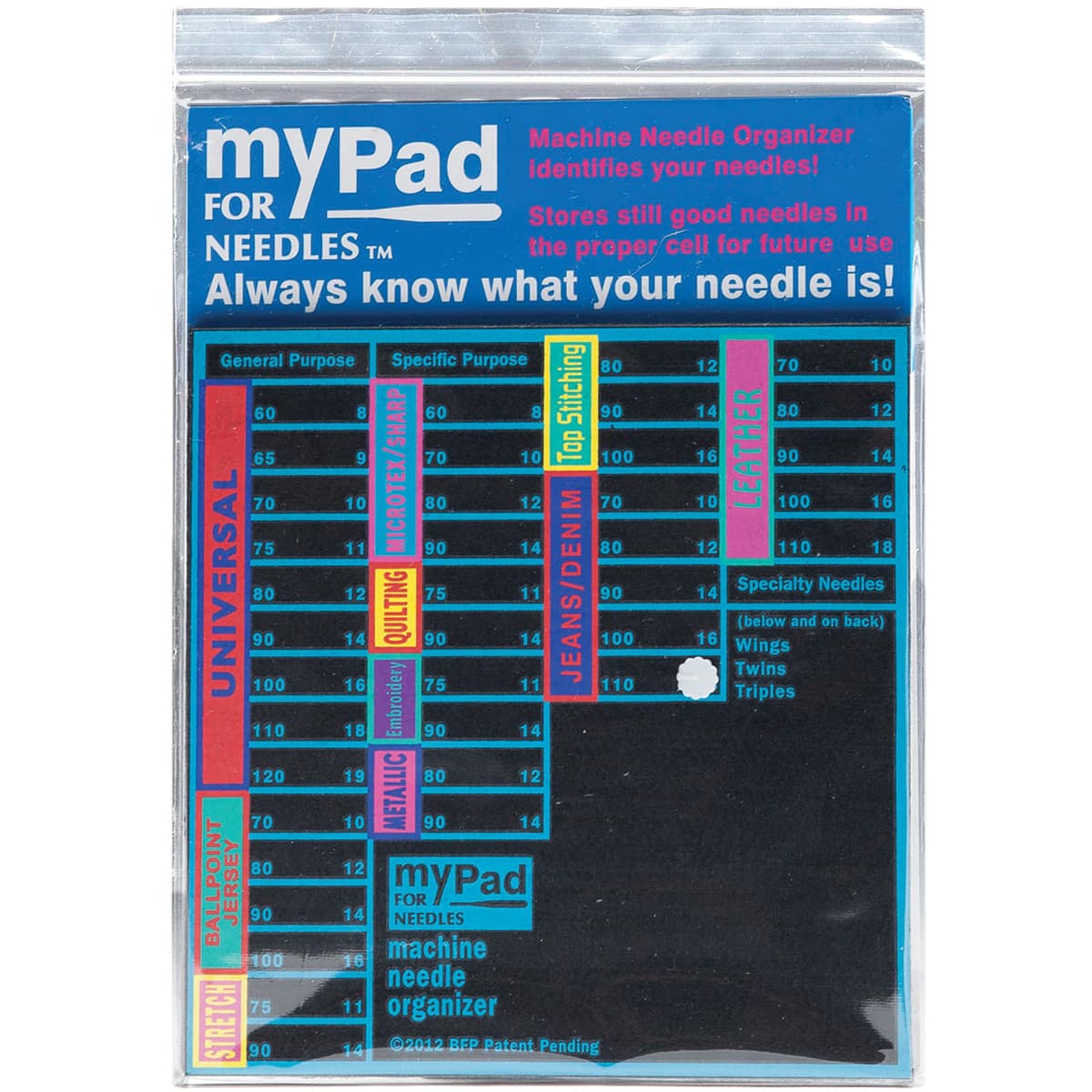 myPad™ - Sewing Machine Needle Organizer – SCHMETZneedles