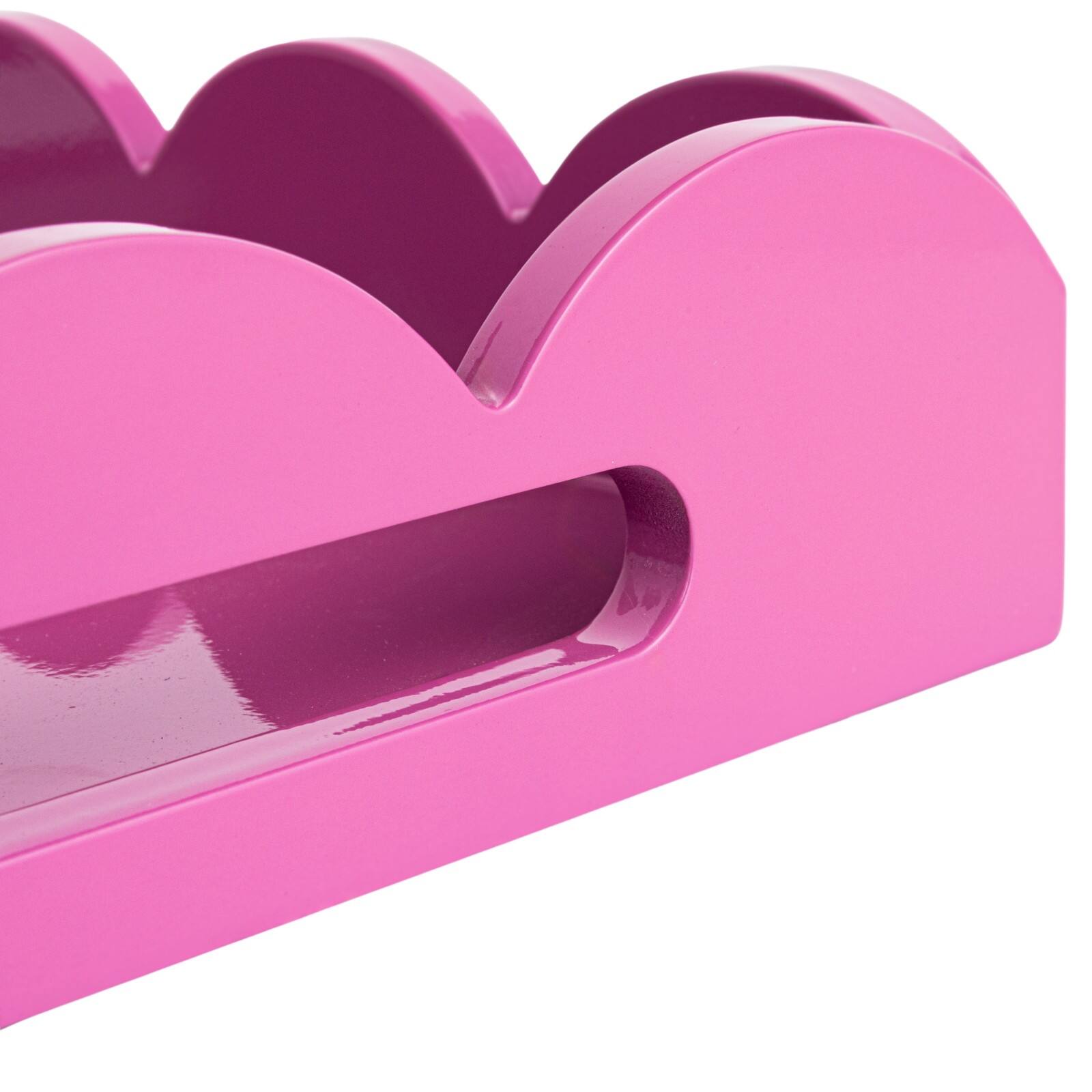 Hello Honey&#xAE; 16&#x22; Wide Fuchsia Wood Tray