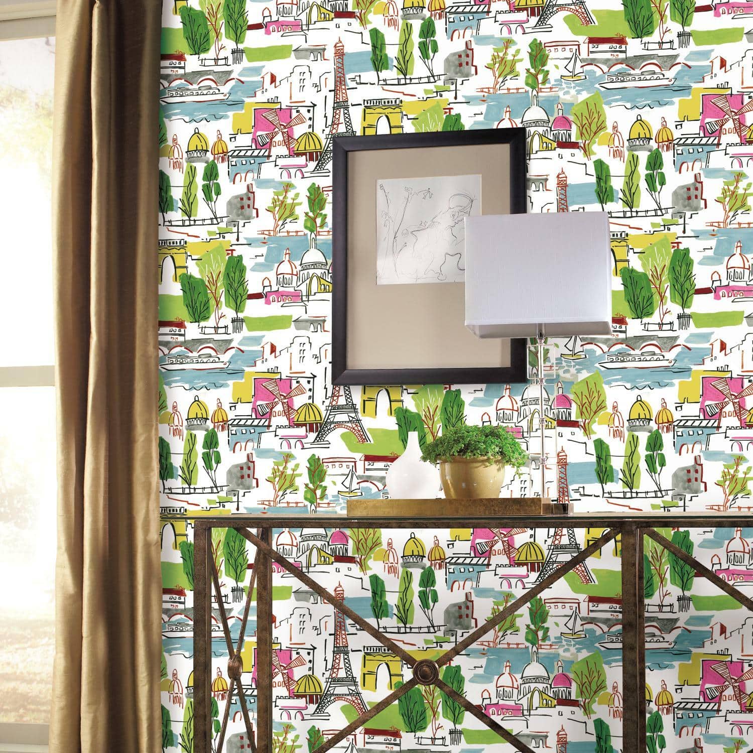 RoomMates Arrondissement Peel & Stick Wallpaper