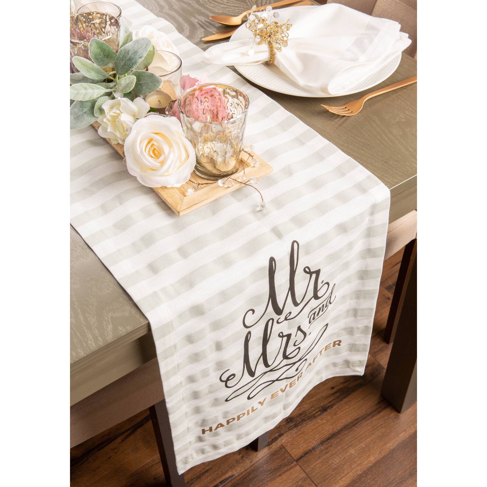 72" Mr. & Mrs. Table Runner
