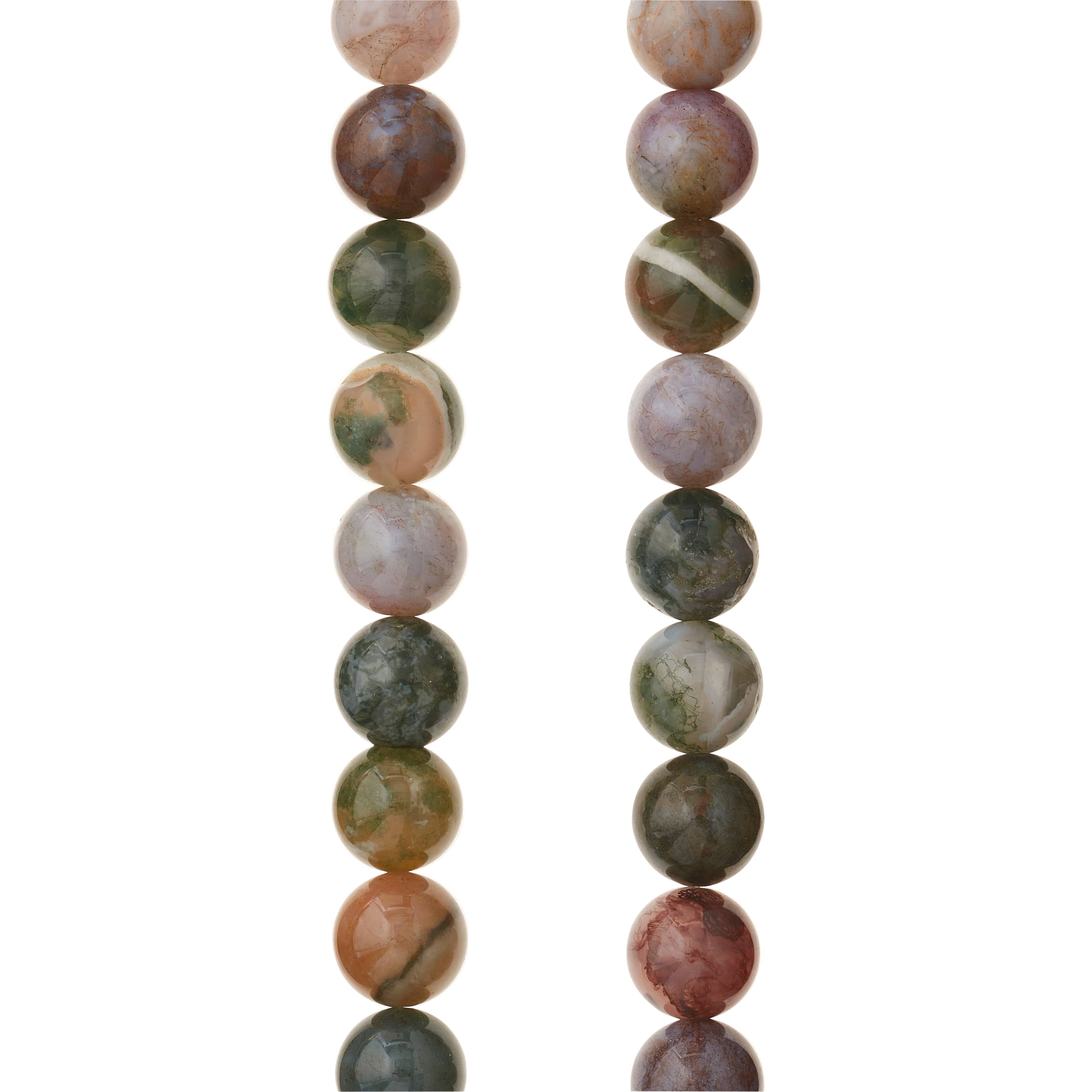 12 Pack: Multicolor Jasper Round Beads, 10mm by Bead Landing&#x2122;