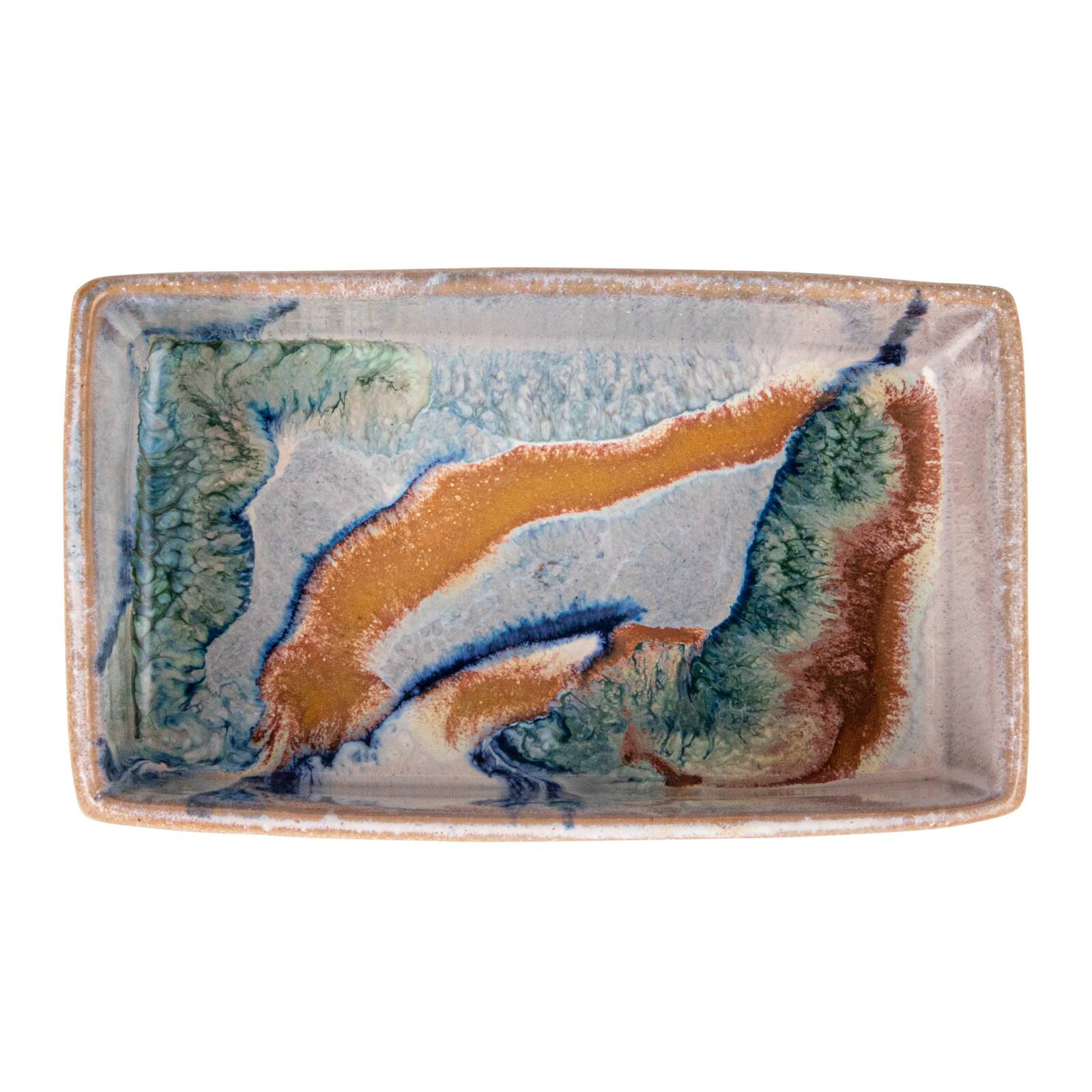 Hello Honey® 7" Square Abstract Artistry Stoneware Bowl