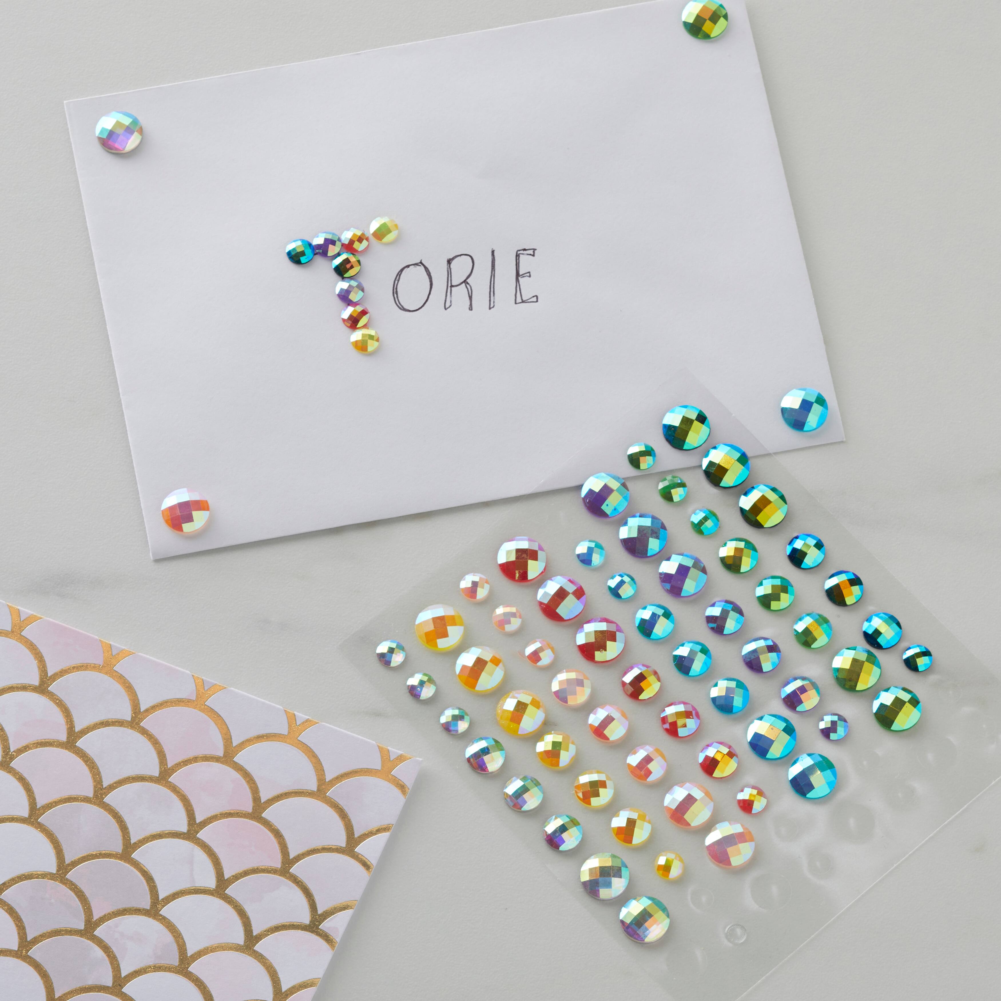12 Packs: 72 ct. (864 total) Iridescent Pastel Rhinestone Stickers by Recollections™