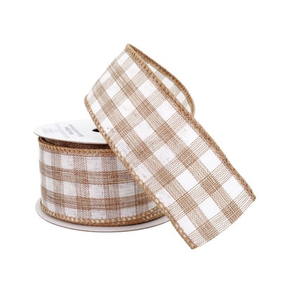 1.5" x 3yd. Wired Checkered Ribbon by Celebrate It™